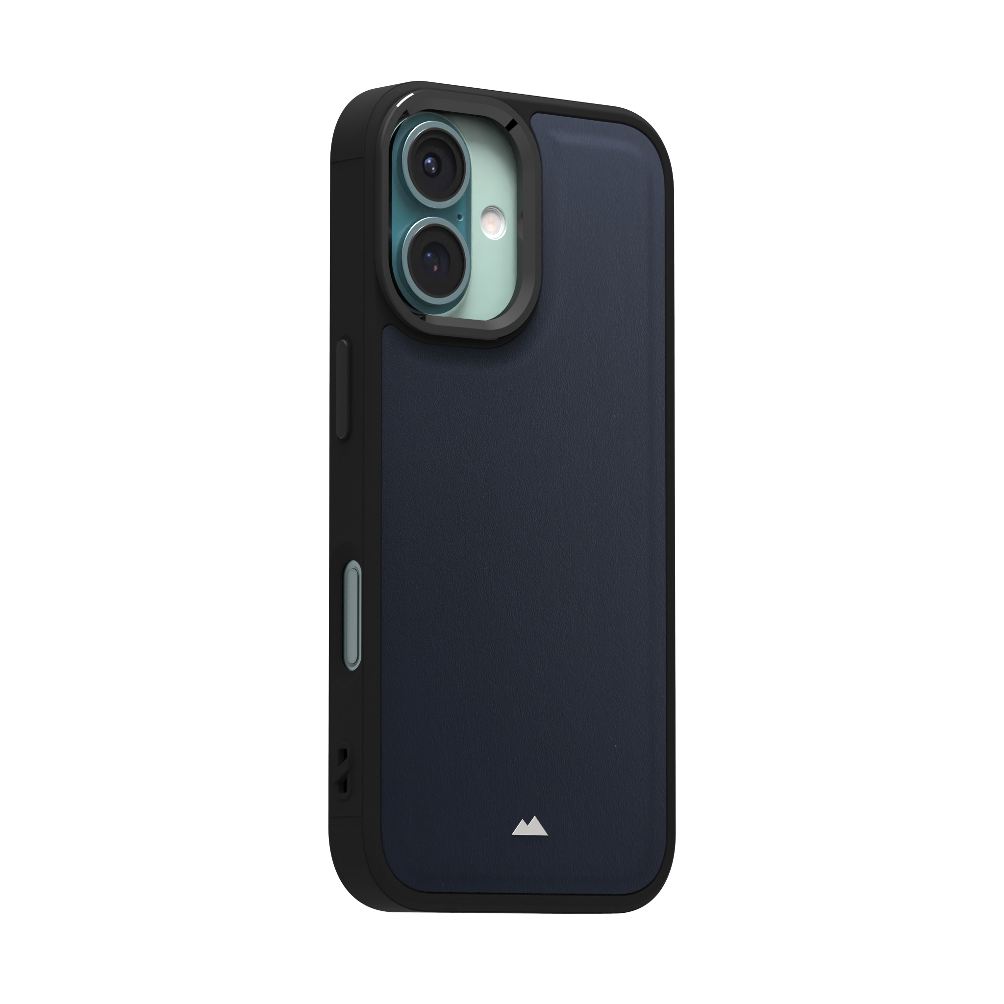 Midnight Blue Leather Case Cover for iPhone 16