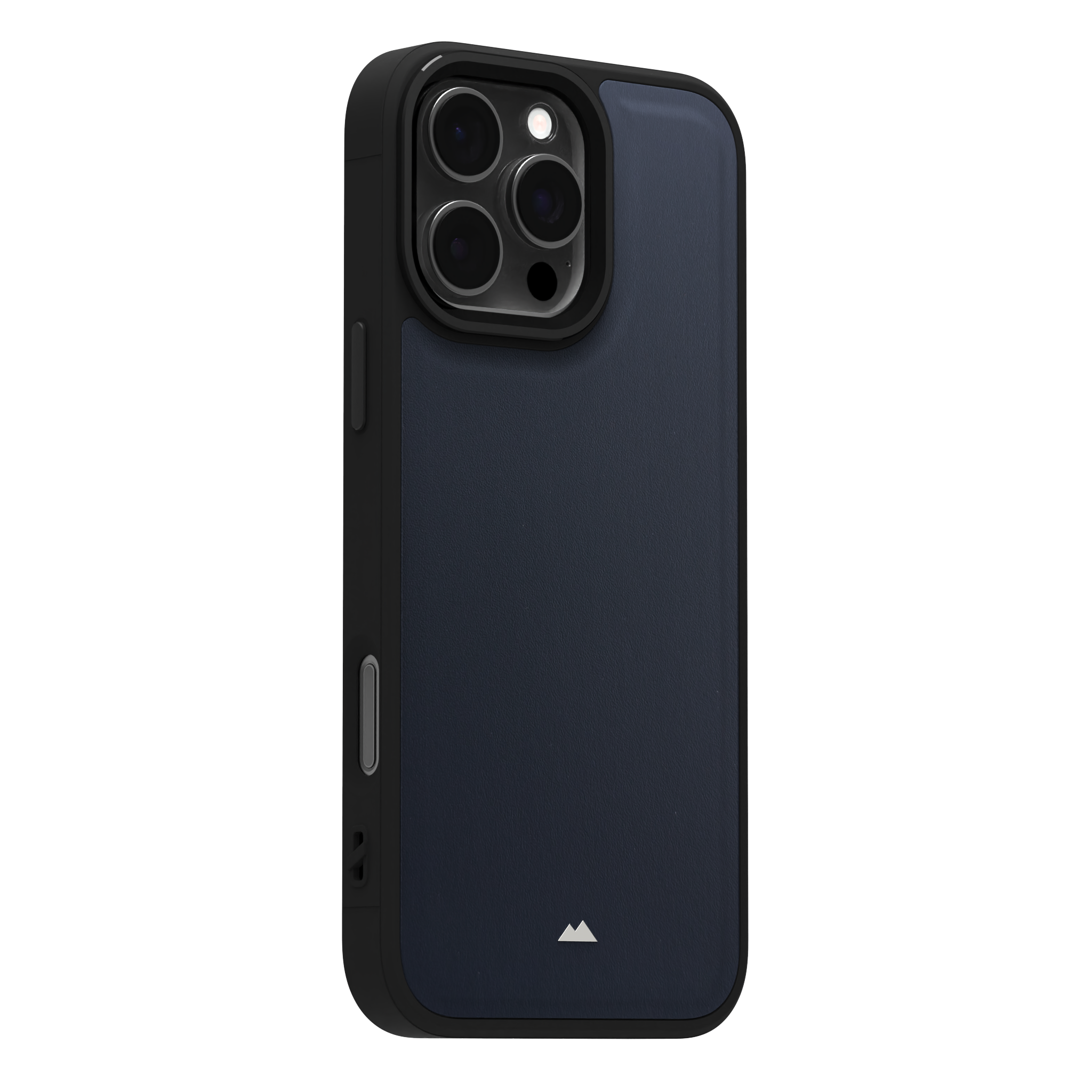 Midnight Blue Leather Case Cover for iPhone 16 Pro Max