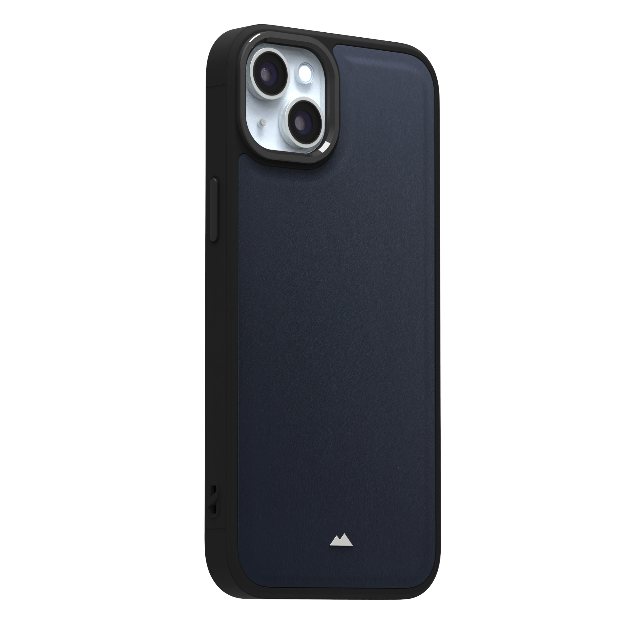 Midnight Blue Leather Case Cover for iPhone 15 Plus