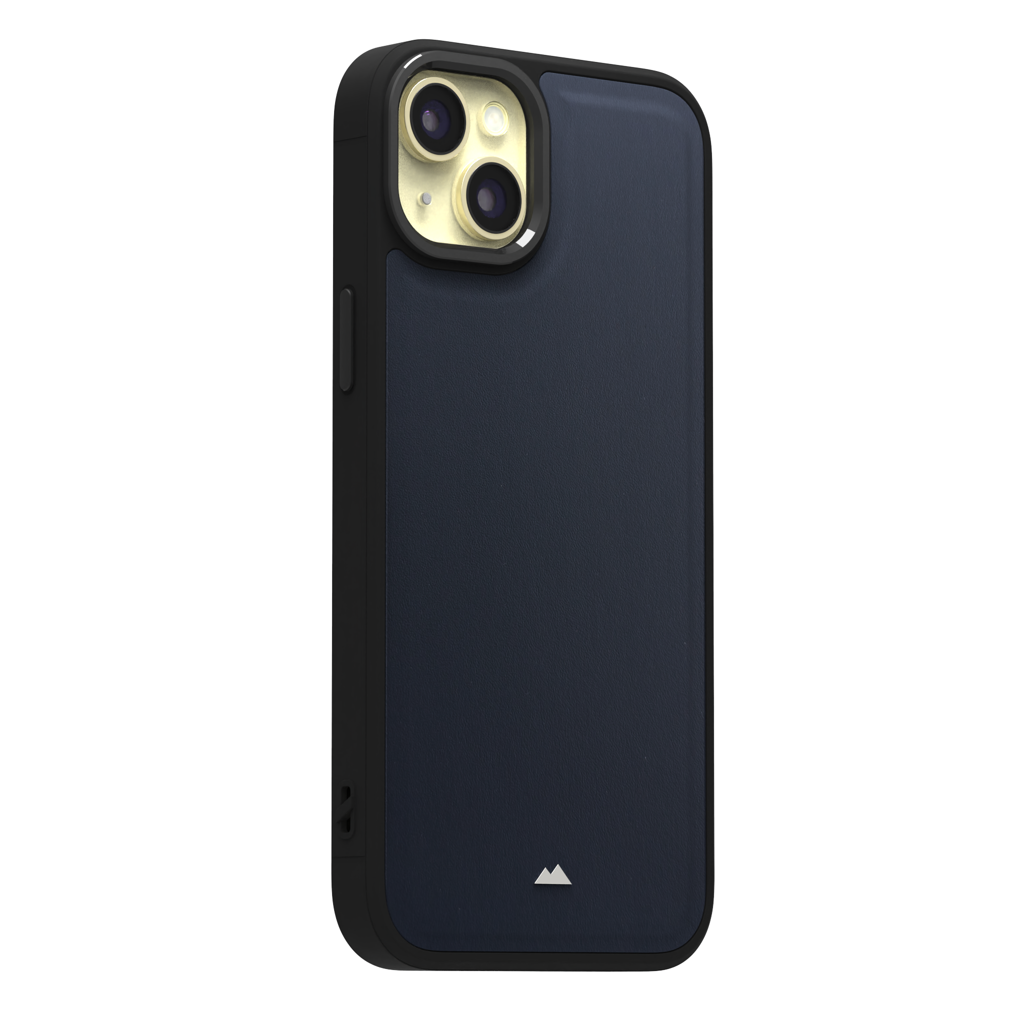 Midnight Blue Leather Case Cover for iPhone 15 Plus