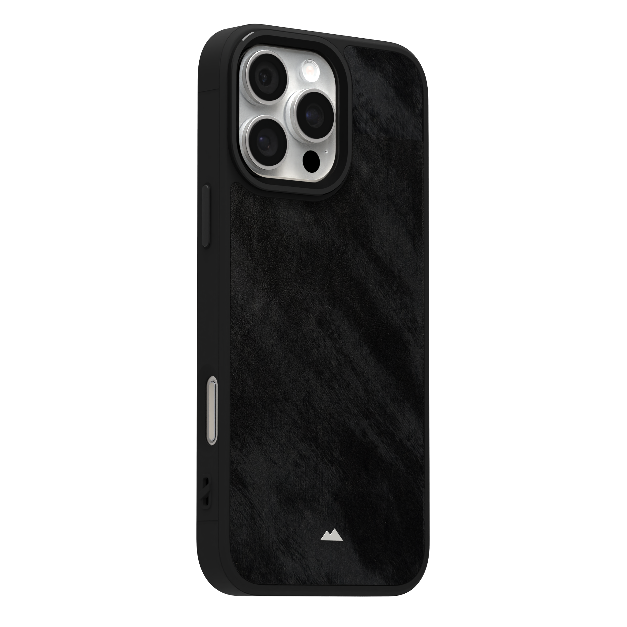 Black Frost Leather Case Cover for iPhone 16 Pro Max