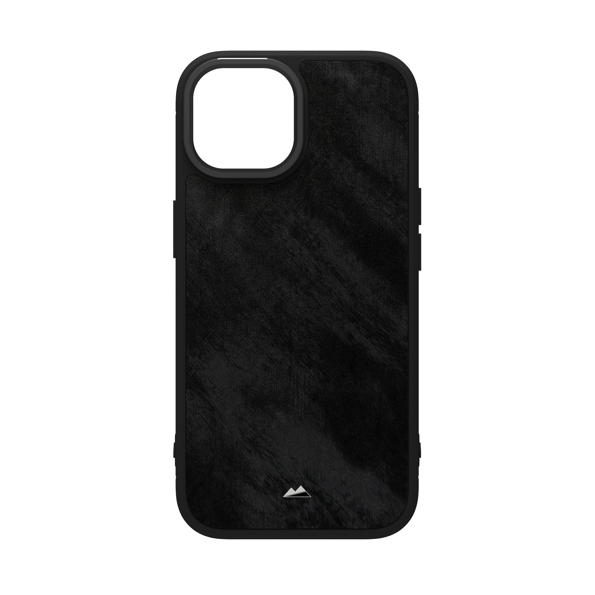 Black Frost Leather Case Cover for iPhone 15