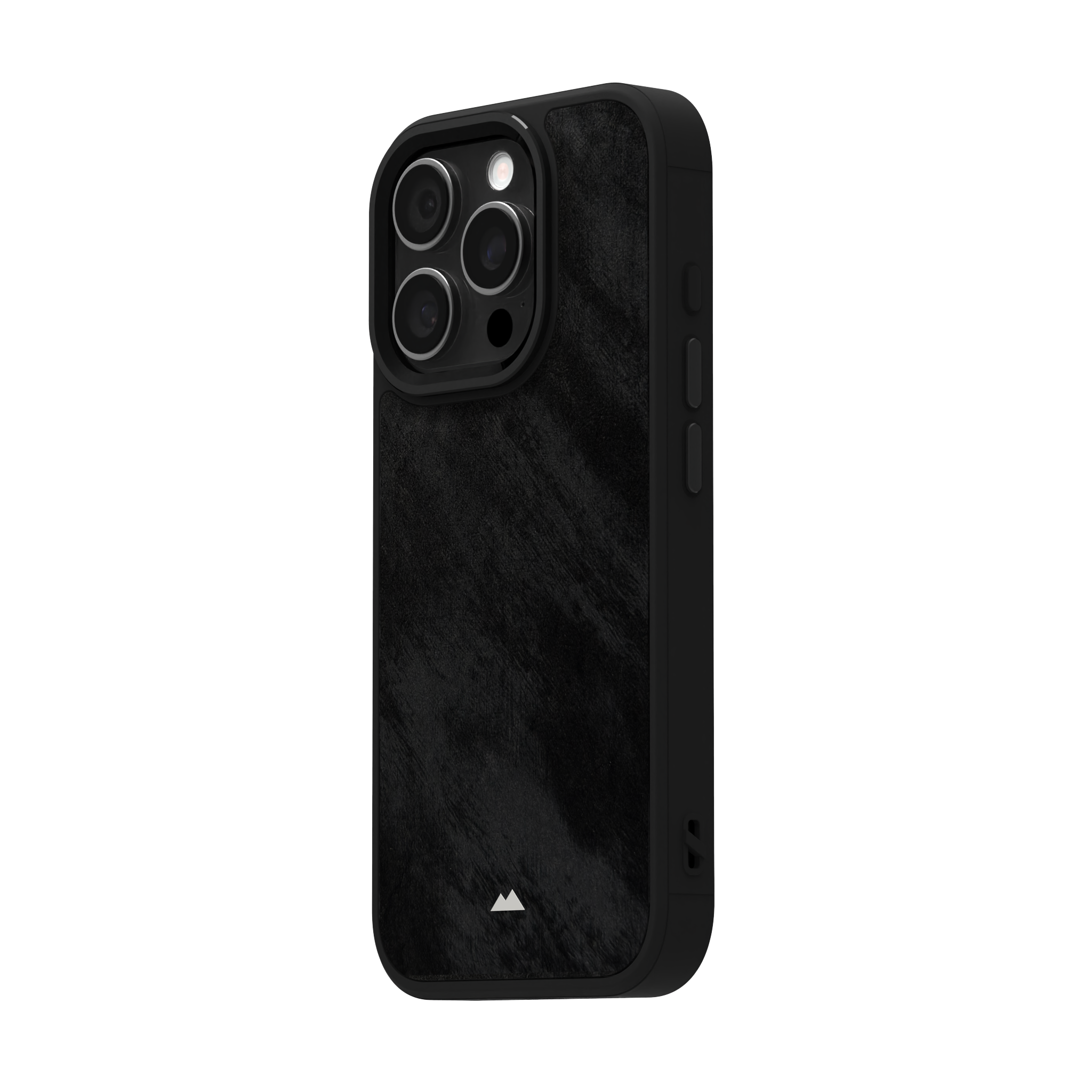 Black Frost Leather Case Cover for iPhone 16 Pro