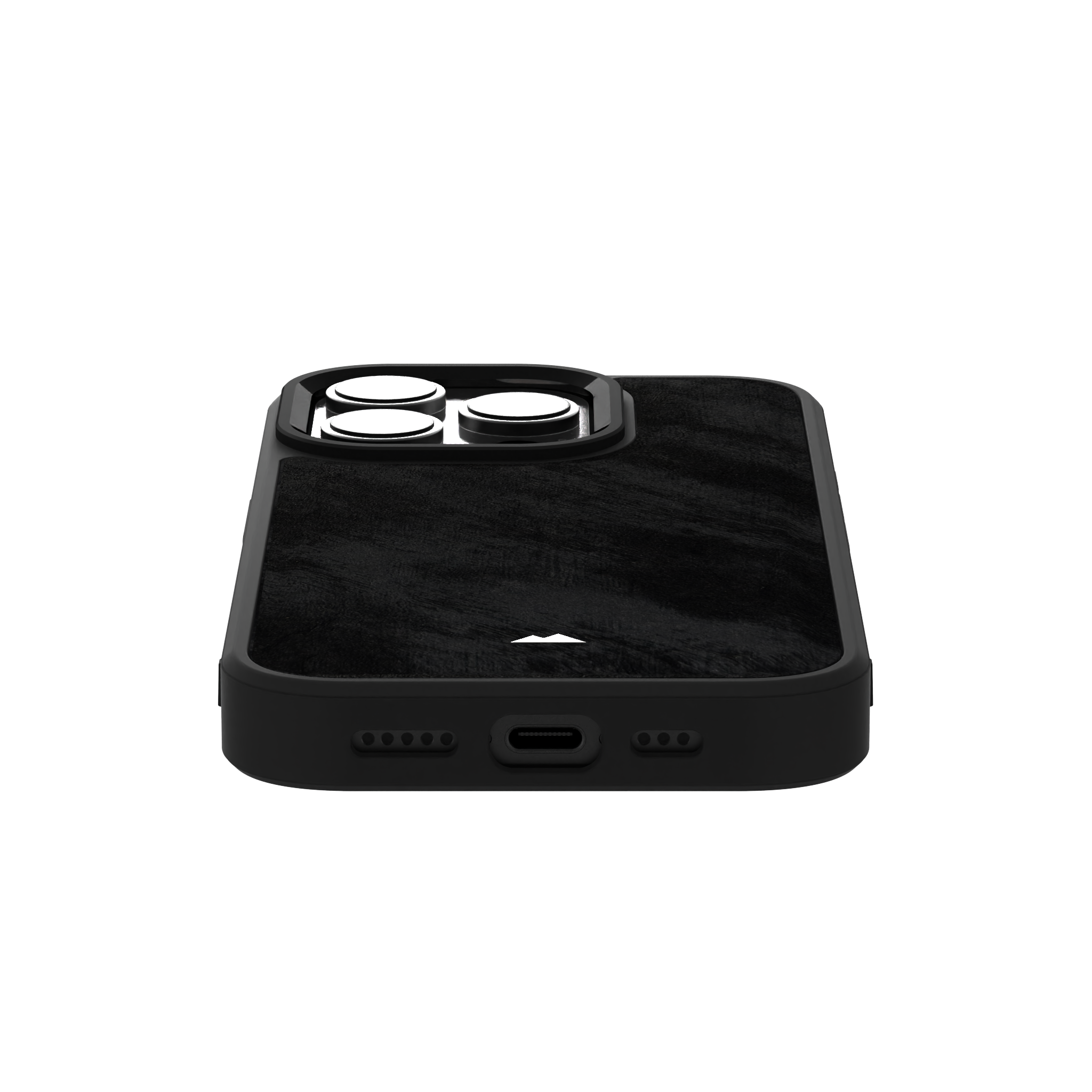 Black Frost Leather Case Cover for iPhone 16 Pro