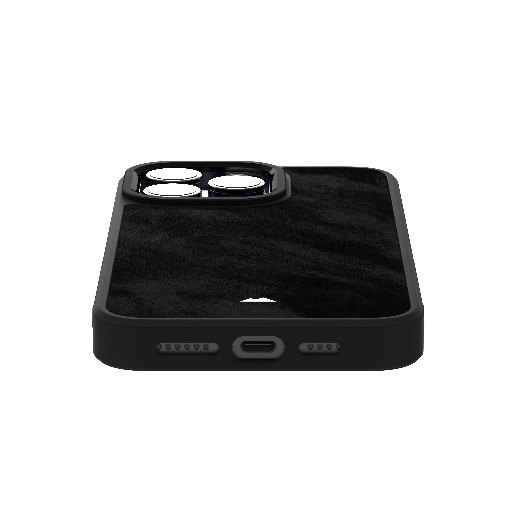 Black Frost Leather Case Cover for iPhone 15 Pro Max