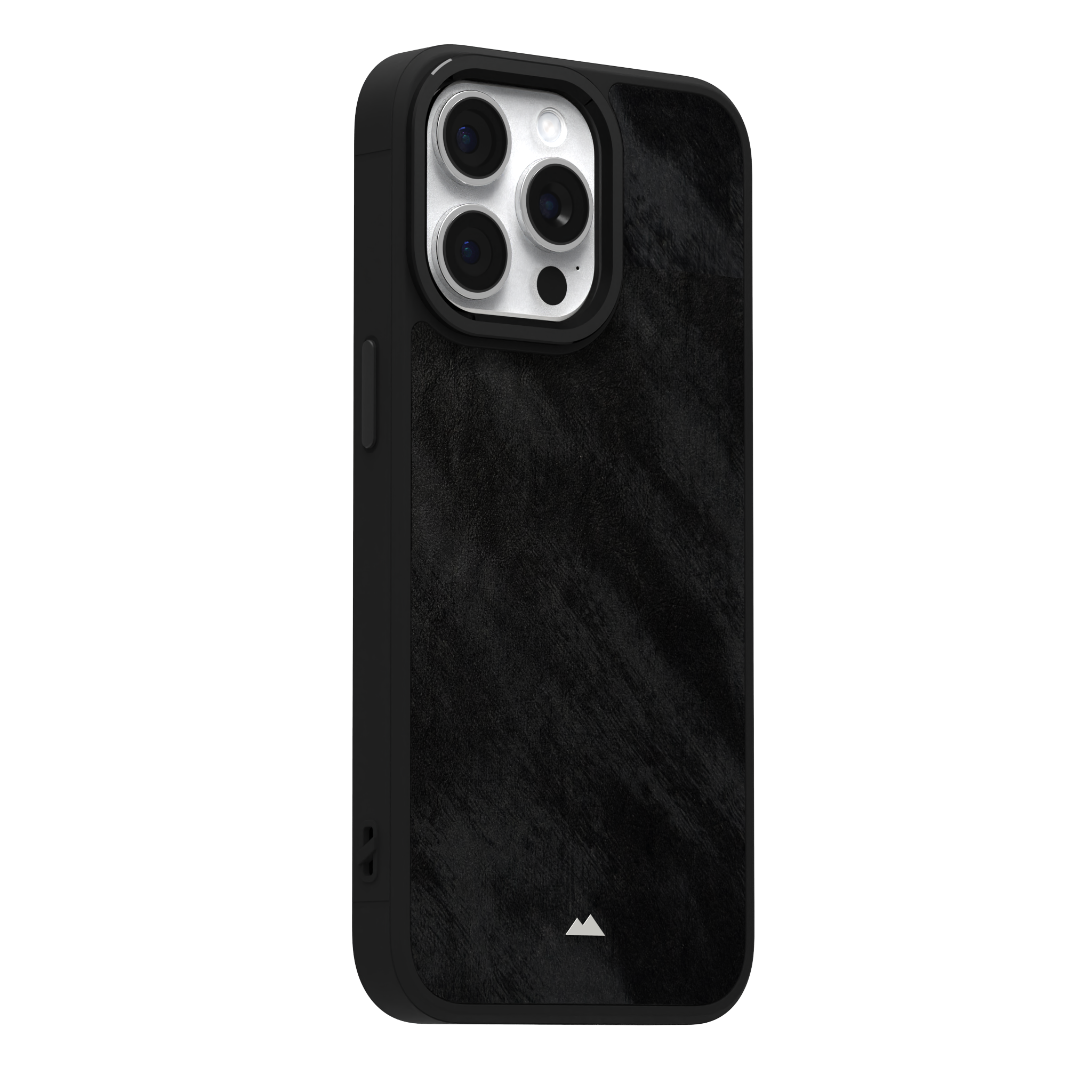 Black Frost Leather Case Cover for iPhone 15 Pro Max