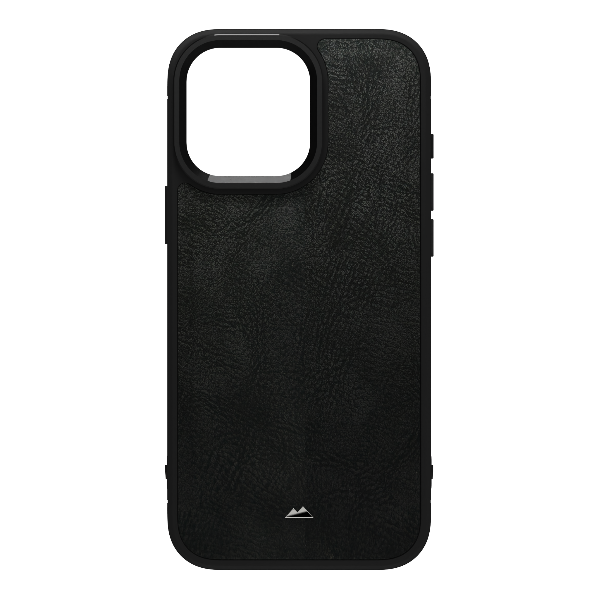 Shadowed Black Leather Case Cover for iPhone 16 Pro Max