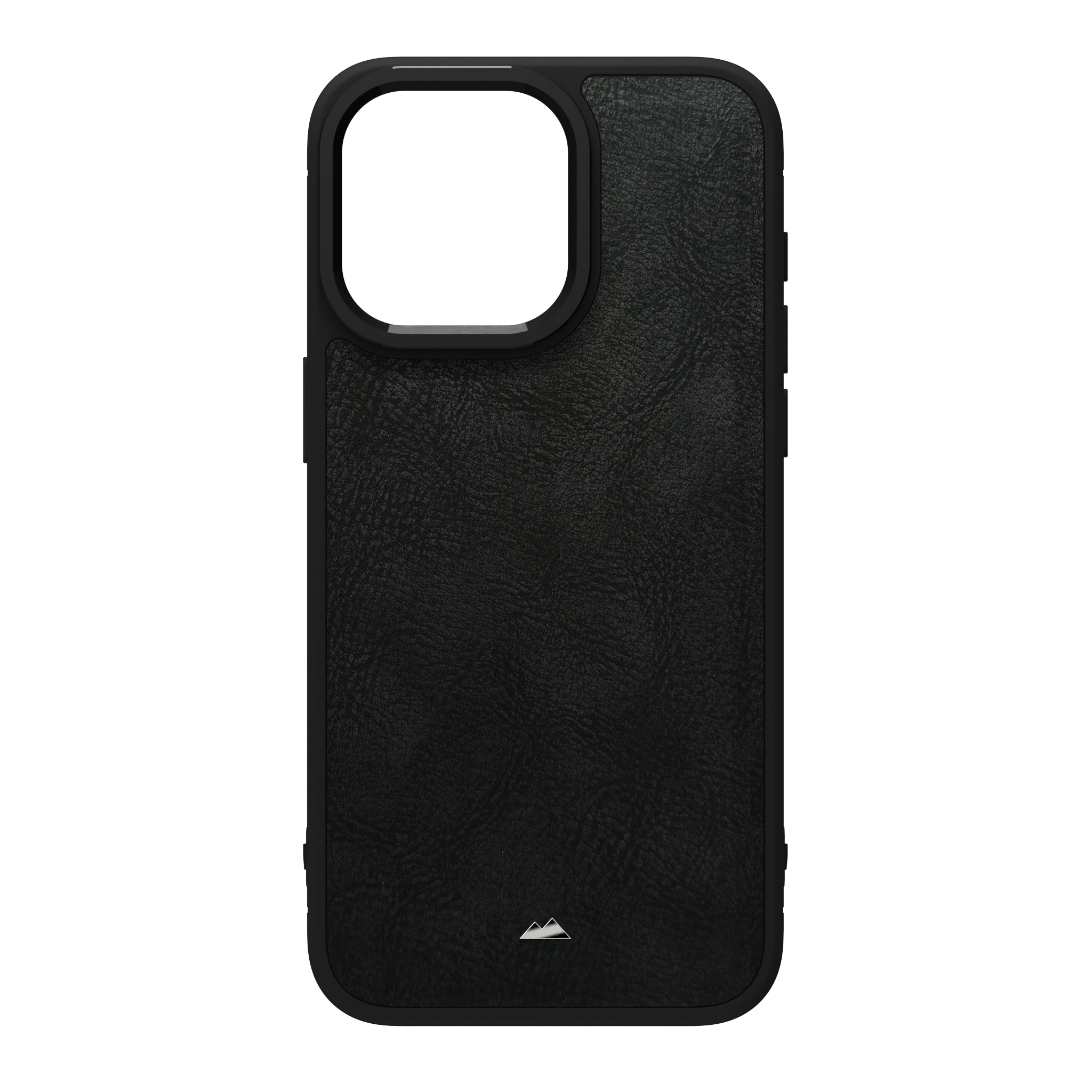 Shadowed Black Leather Case Cover for iPhone 15 Pro Max