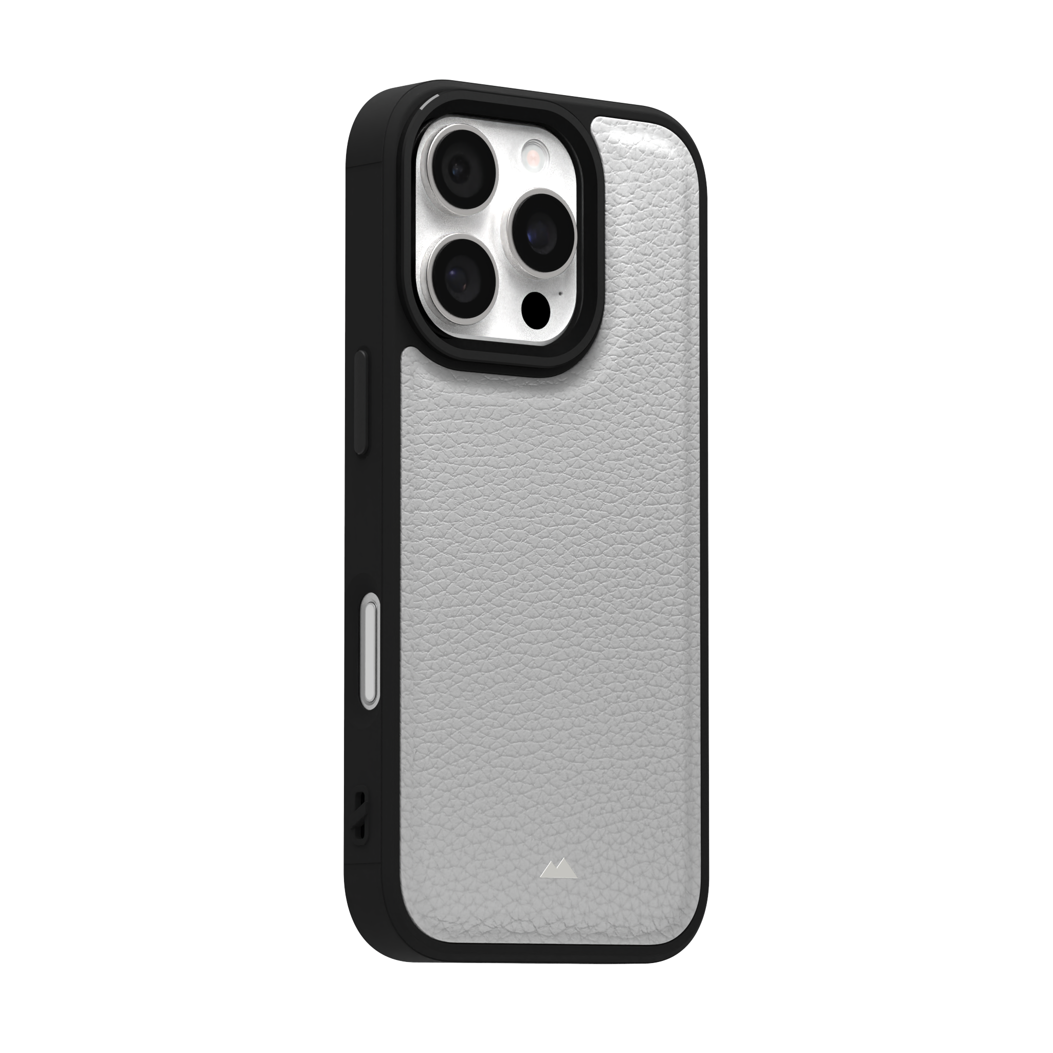 Snow Grain Leather Case Cover for iPhone 16 Pro