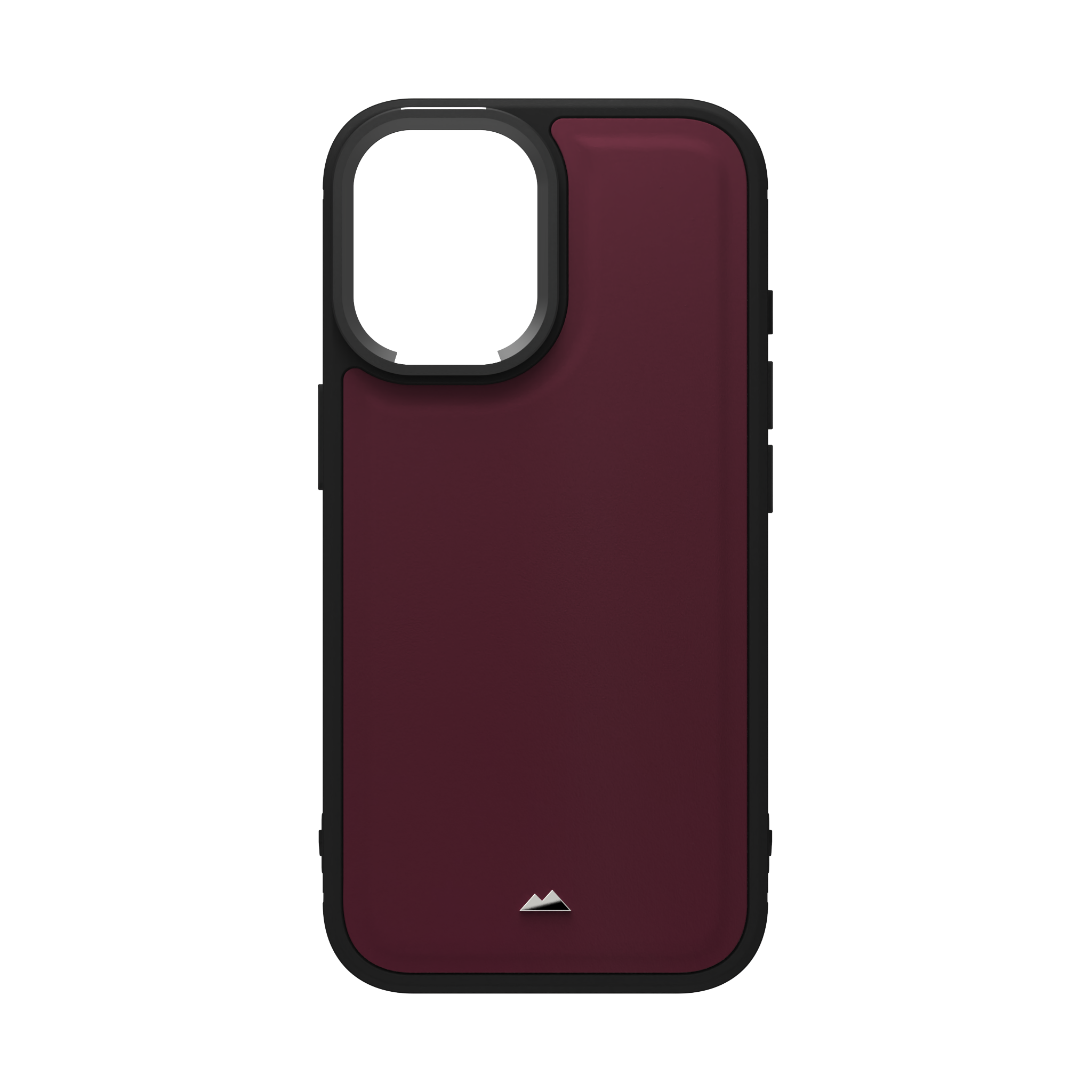 Merlot Plain Leather Case for iPhone 16