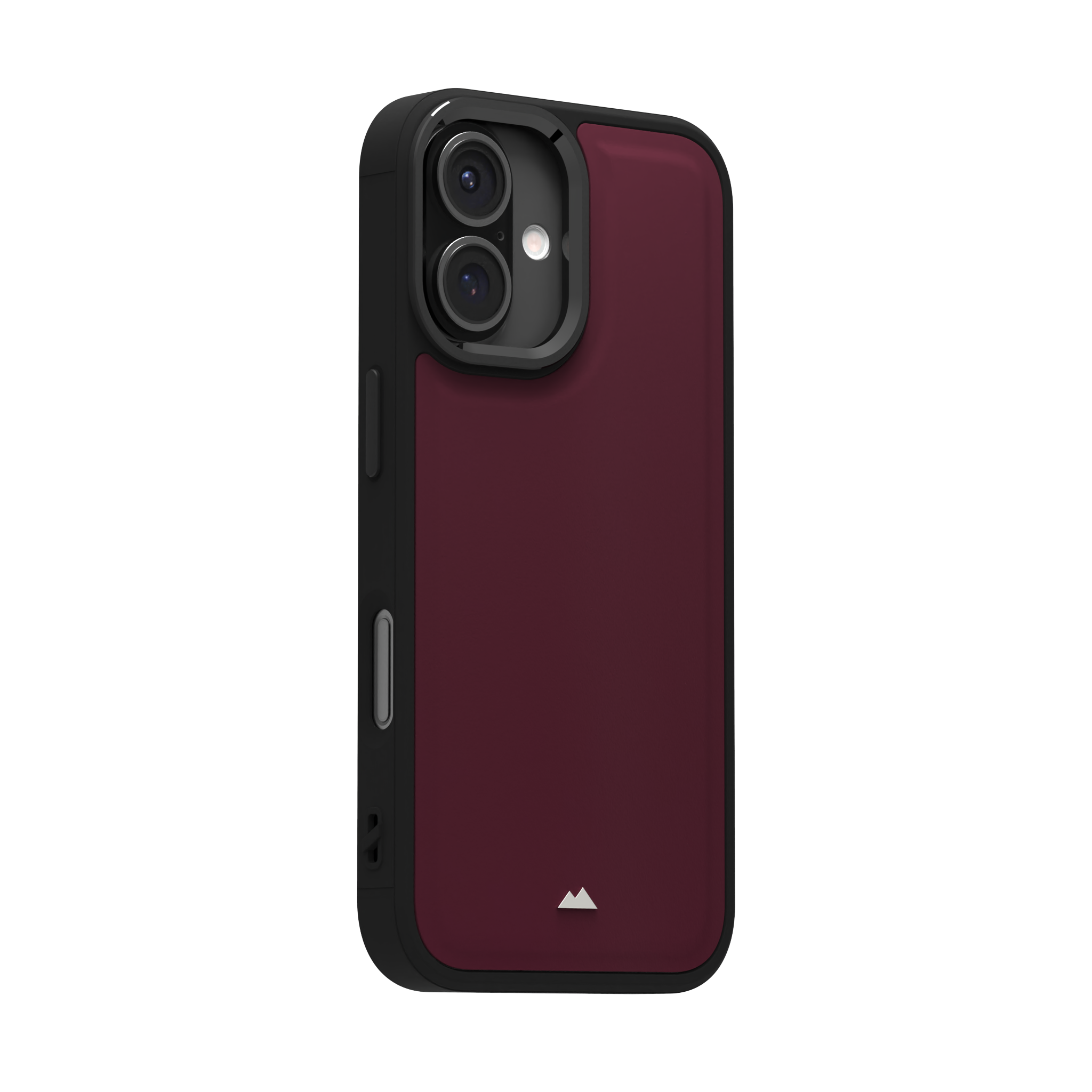 Merlot Plain Leather Case for iPhone 16