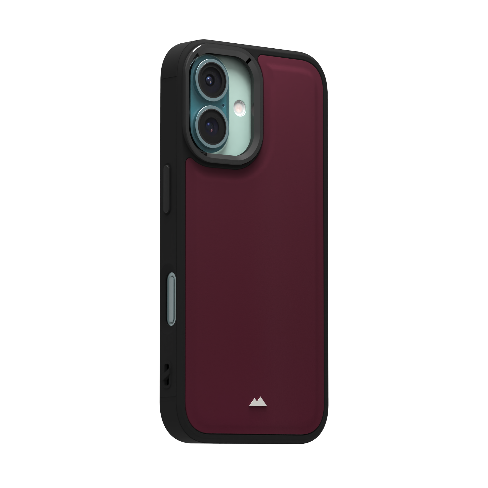 Merlot Plain Leather Case for iPhone 16