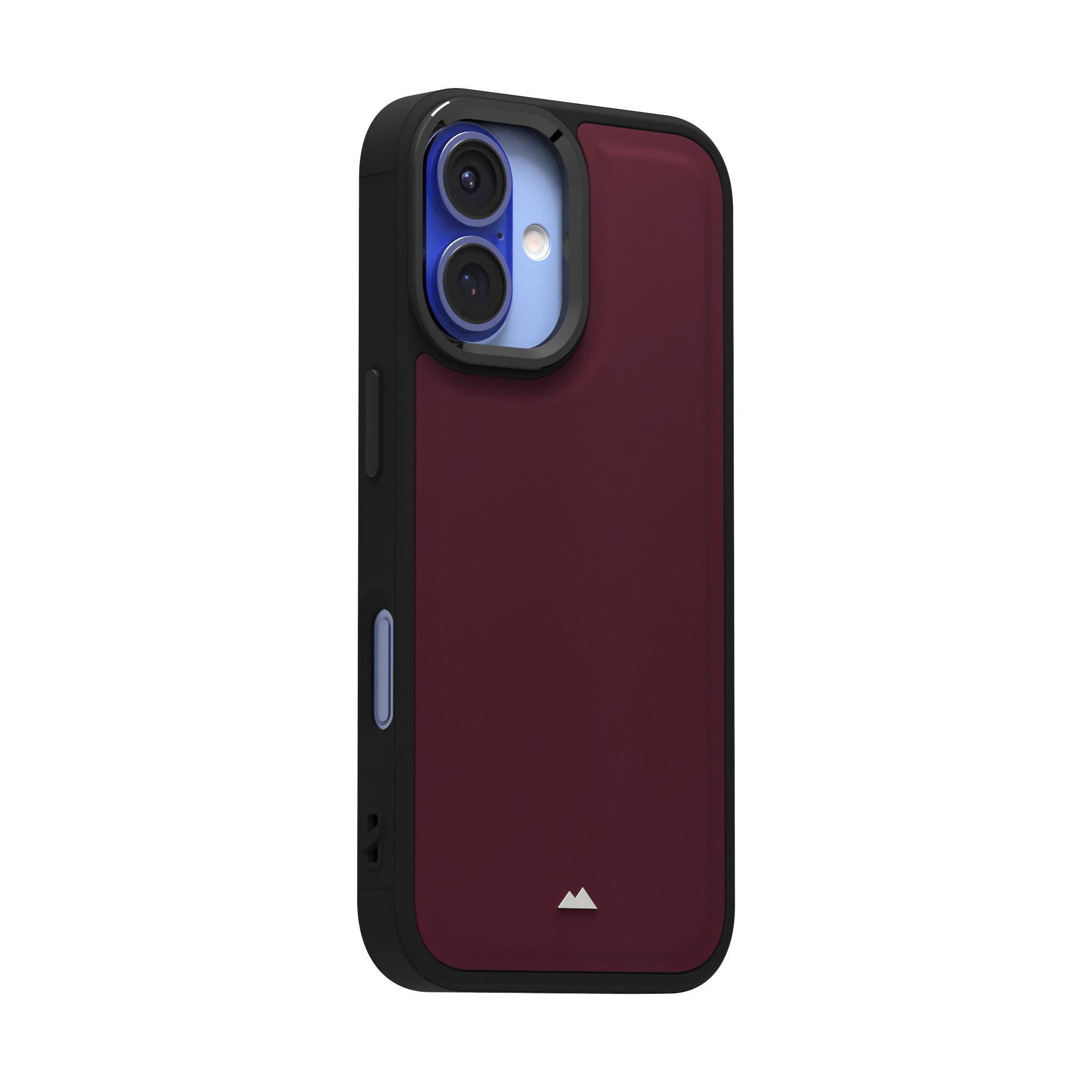 Merlot Plain Leather Case for iPhone 16