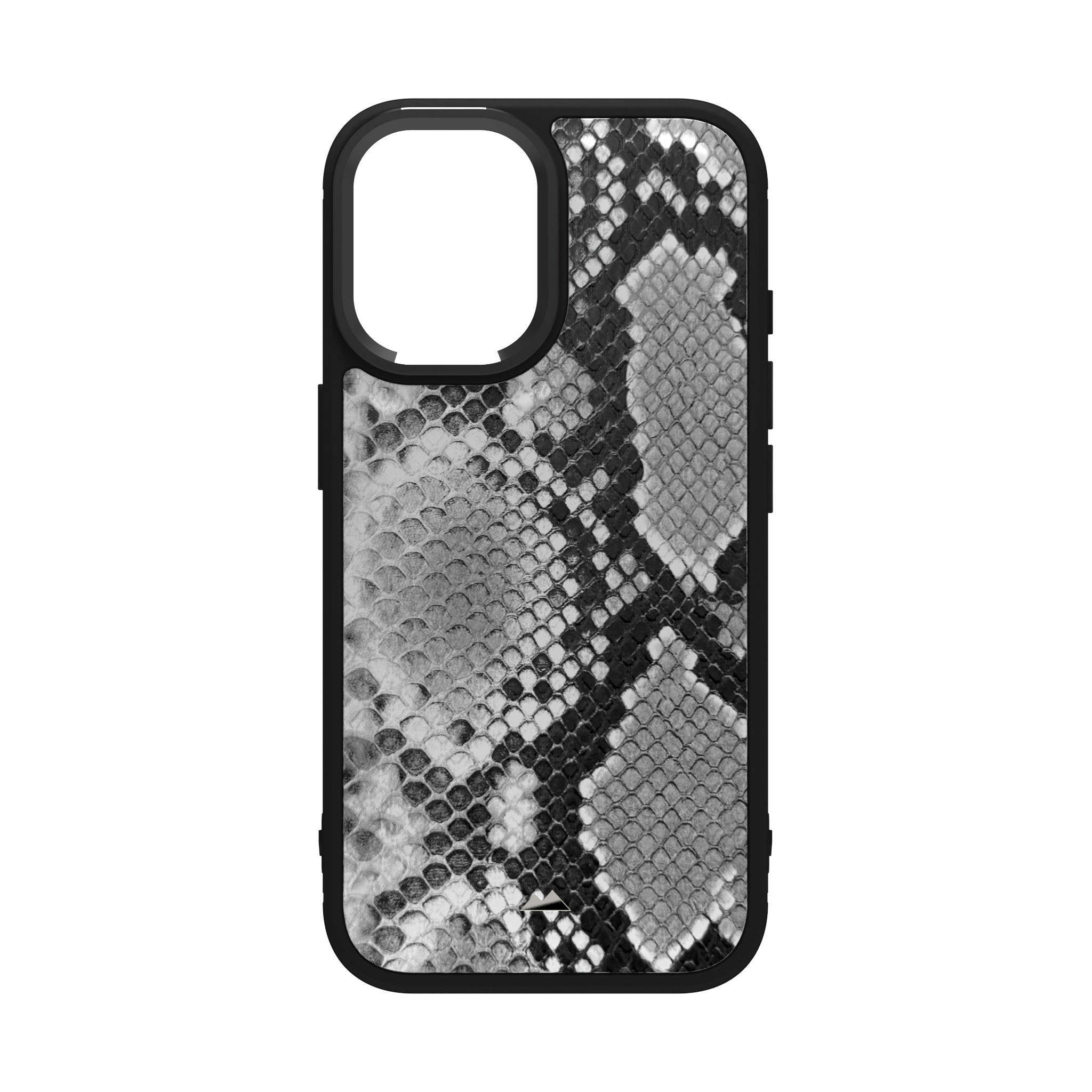 White Reptile Leather Case Cover for iPhone 16