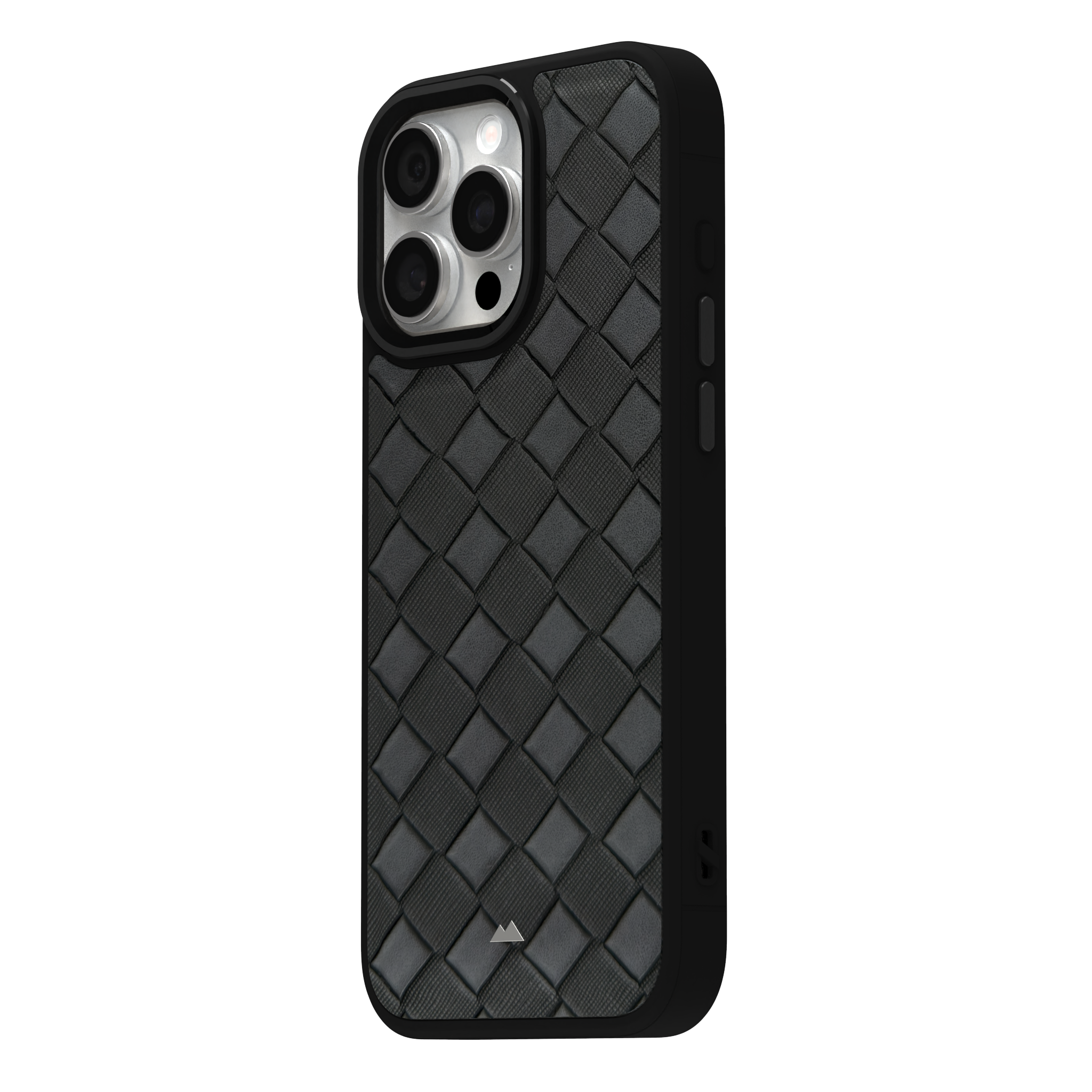 Smoked Cross Leather Case Cover for iPhone 16 Pro Max