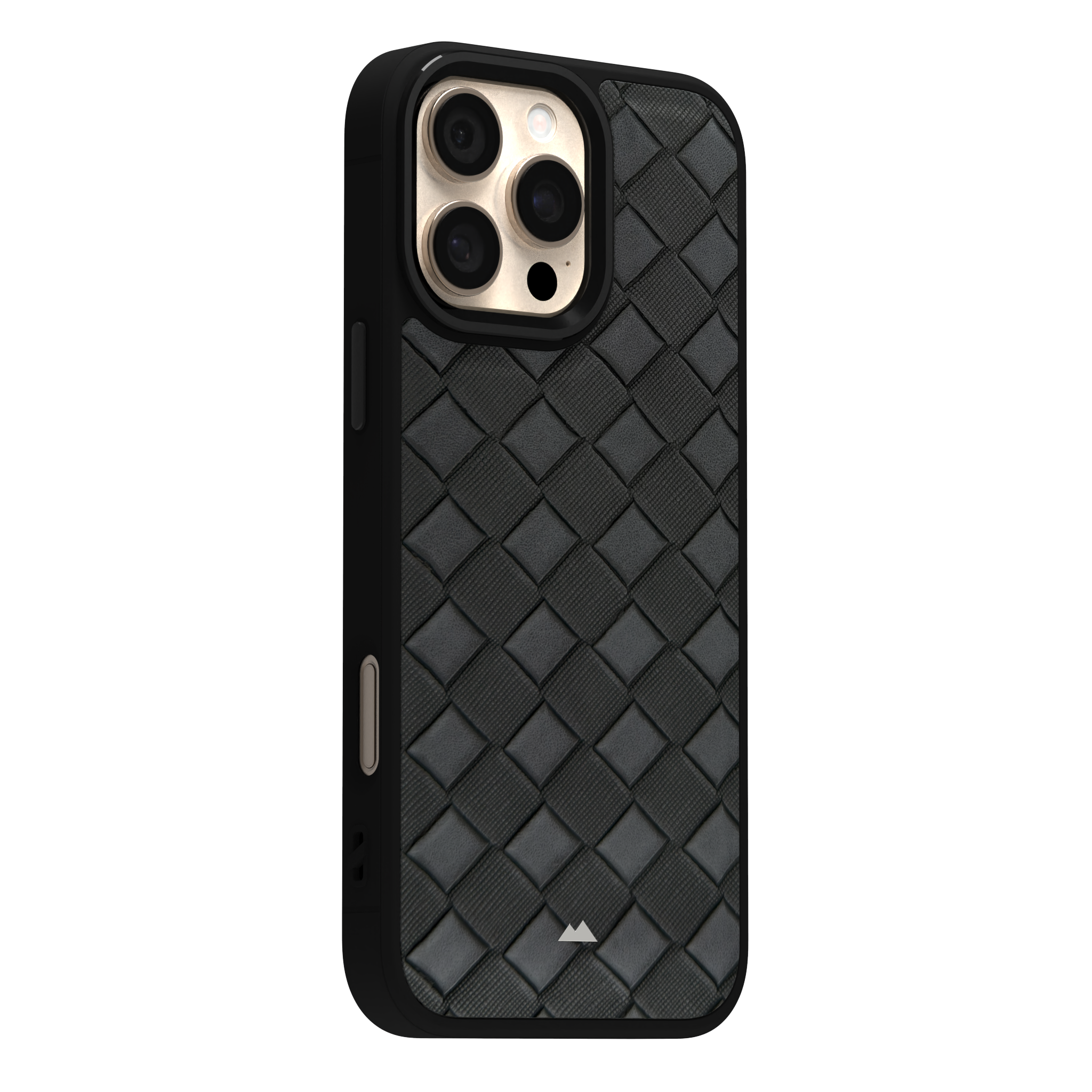 Smoked Cross Leather Case Cover for iPhone 16 Pro Max