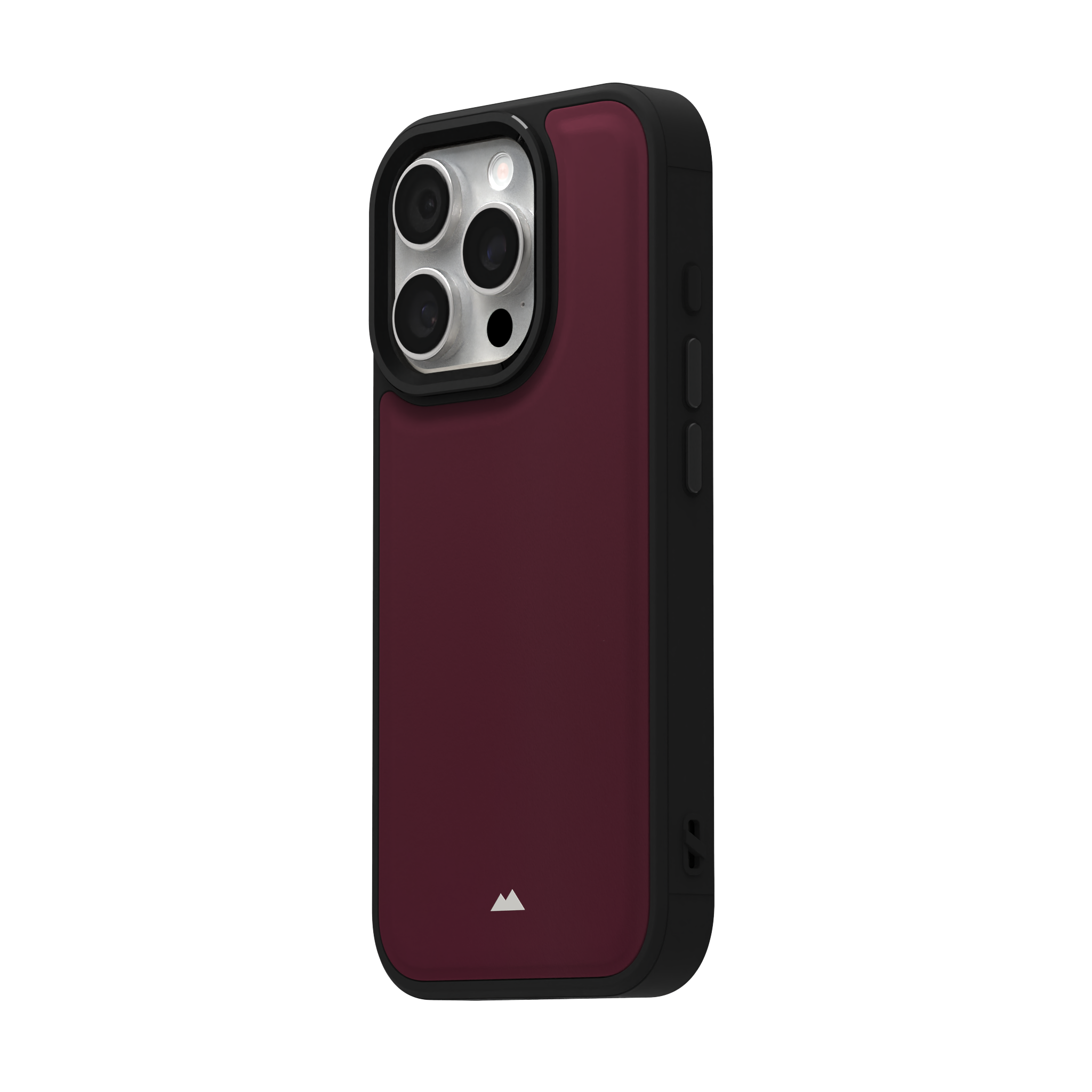 Merlot Plain Leather Case for iPhone 16 Pro