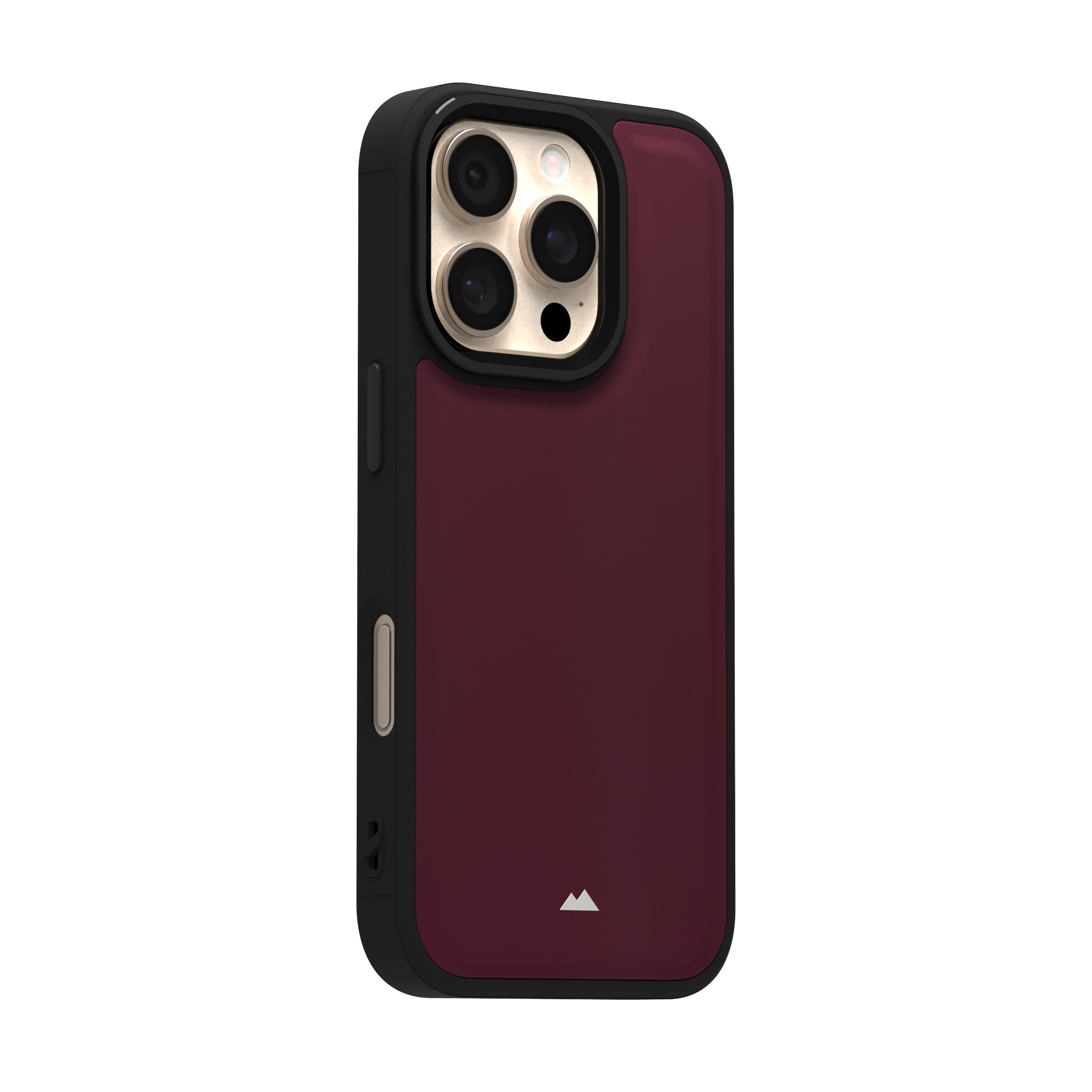 Merlot Plain Leather Case for iPhone 16 Pro