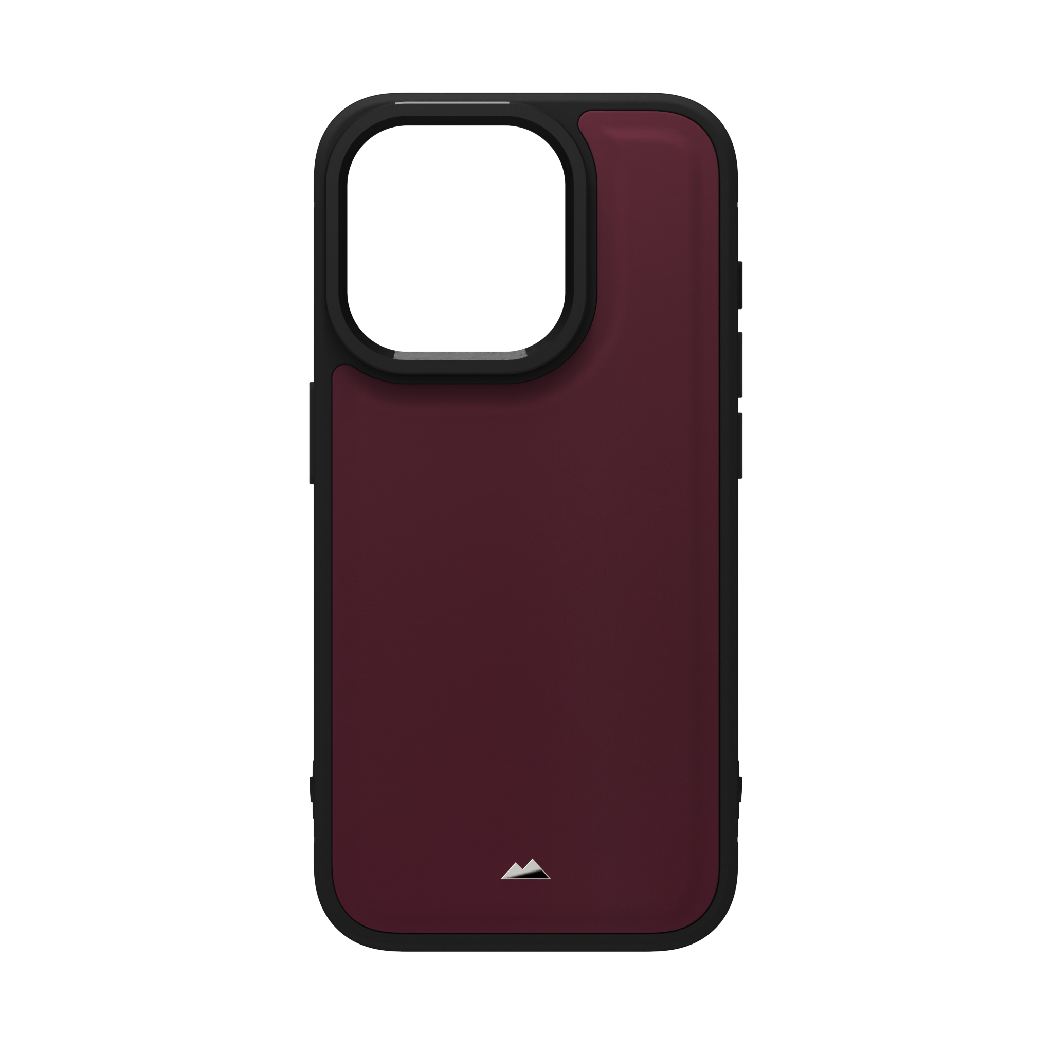 Merlot Plain Leather Case for iPhone 15 Pro