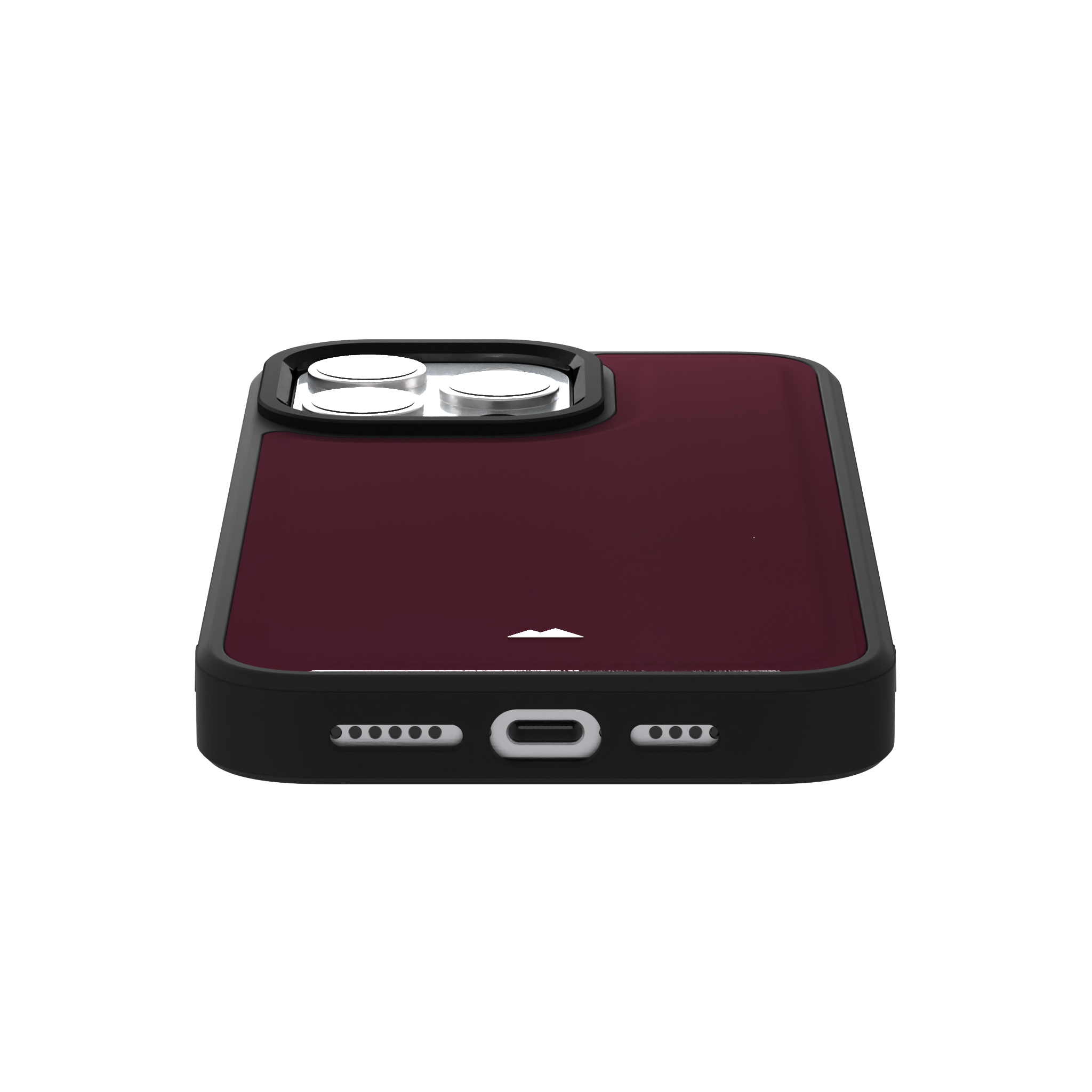 Merlot Plain Leather Case for iPhone 15 Pro Max