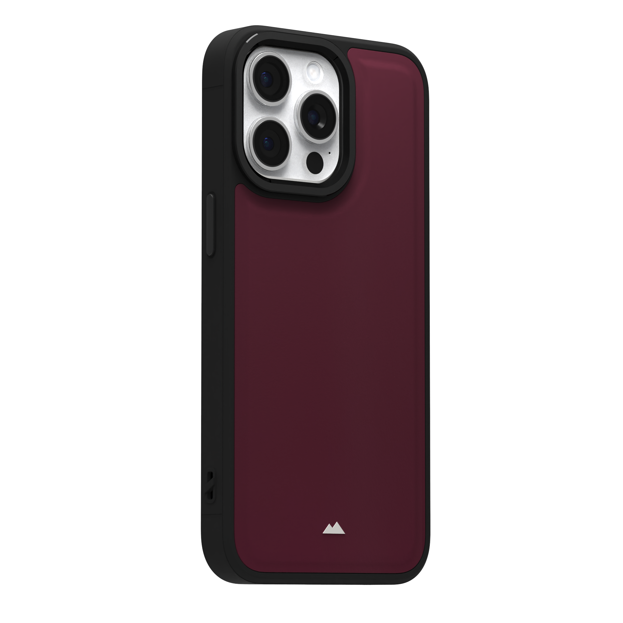 Merlot Plain Leather Case for iPhone 15 Pro Max