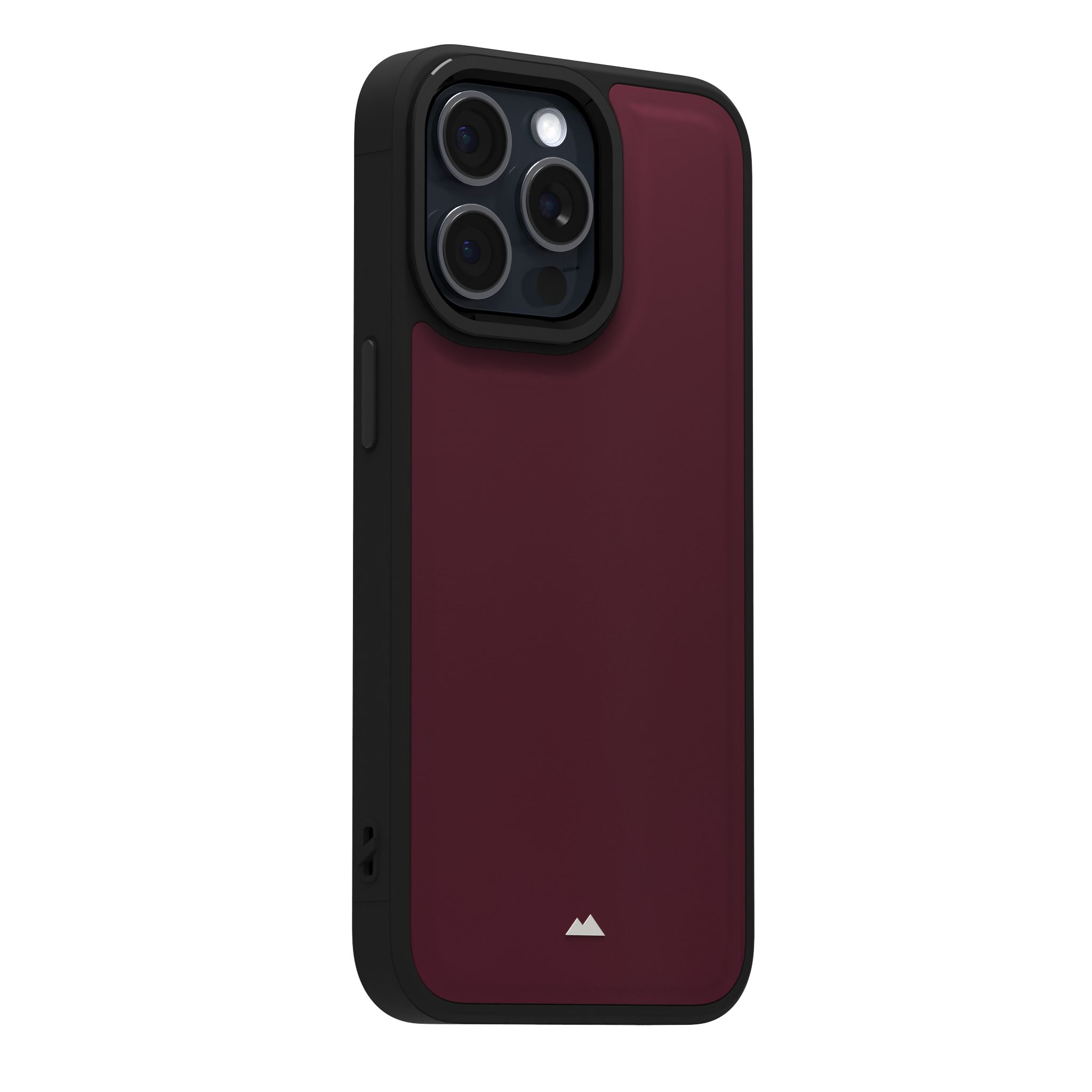 Merlot Plain Leather Case for iPhone 15 Pro Max