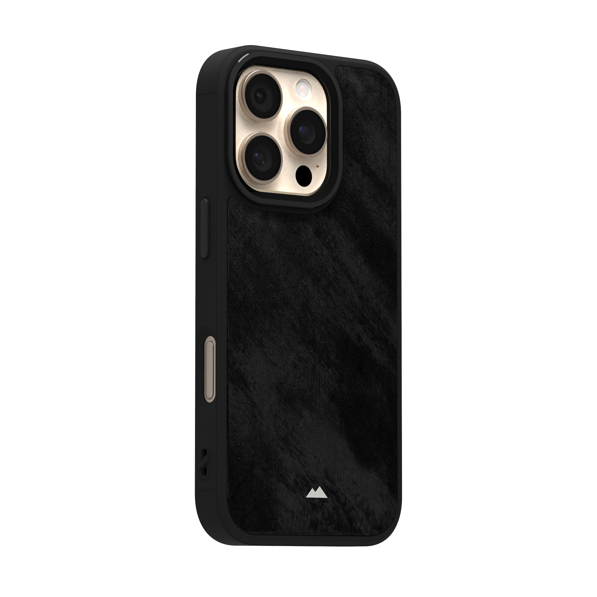 Black Frost Leather Case Cover for iPhone 16 Pro