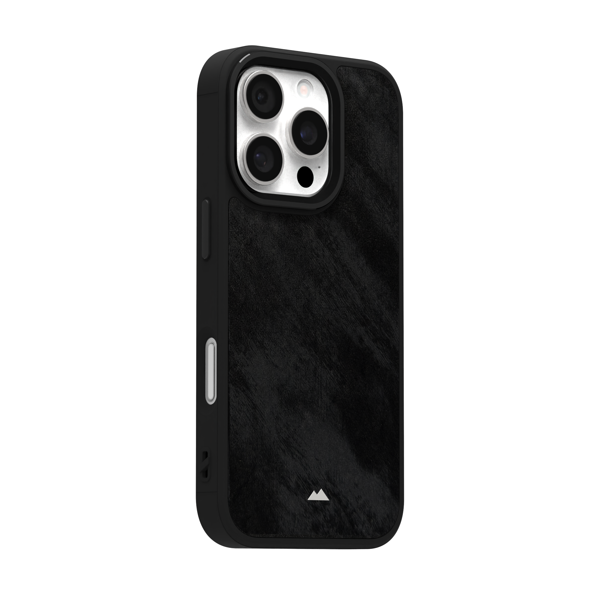 Black Frost Leather Case Cover for iPhone 16 Pro