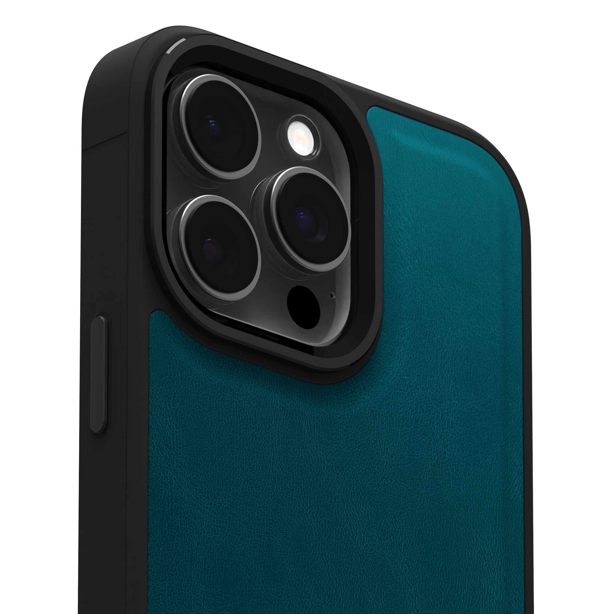 Ocean Blue Leather Case Cover for iPhone 16 Pro Max