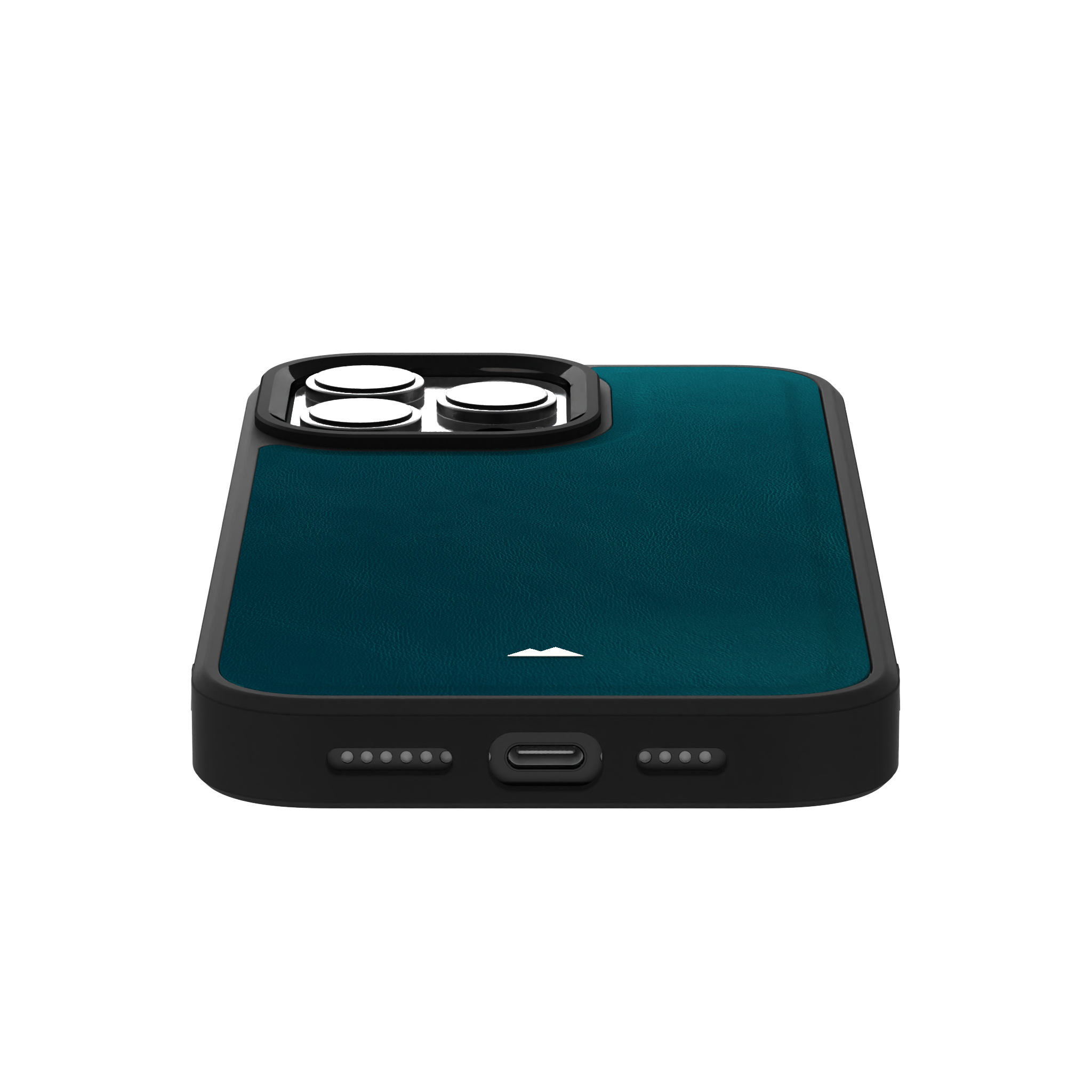 Ocean Blue Leather Case Cover for iPhone 16 Pro Max