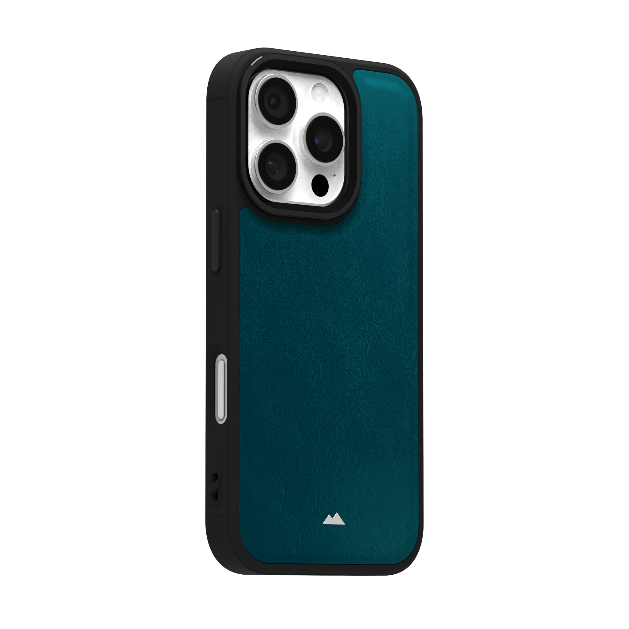 Ocean Blue Leather Case Cover for iPhone 16 Pro