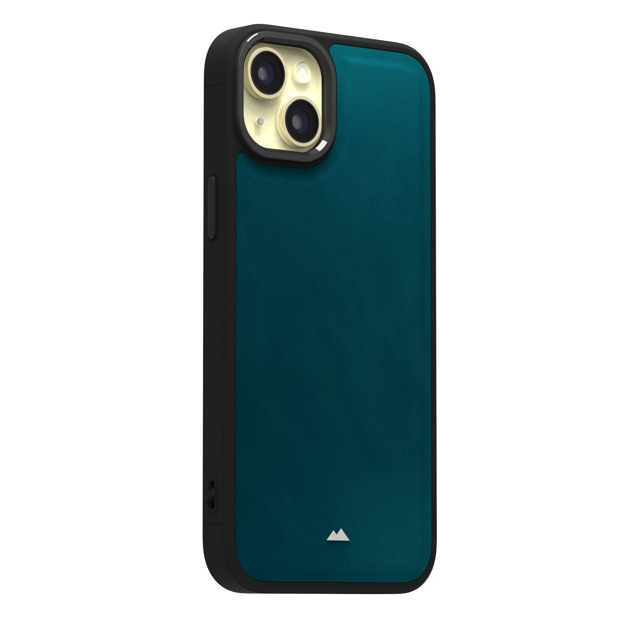 Ocean Blue Leather Case Cover for iPhone 15 Plus