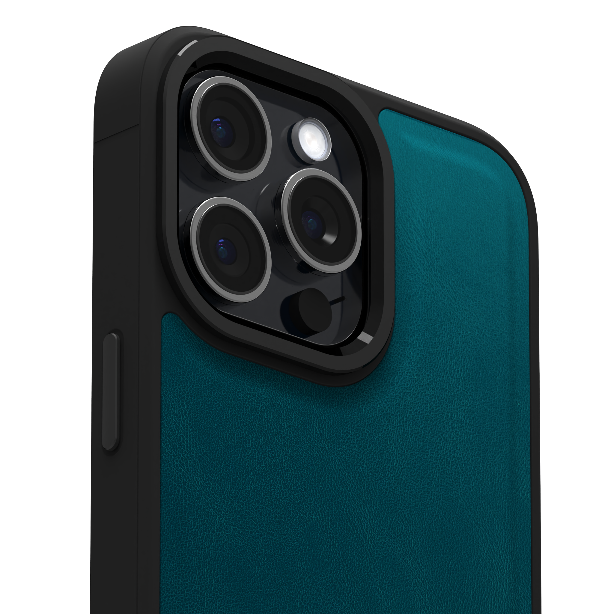 Ocean Blue Leather Case Cover for iPhone 15 Pro Max