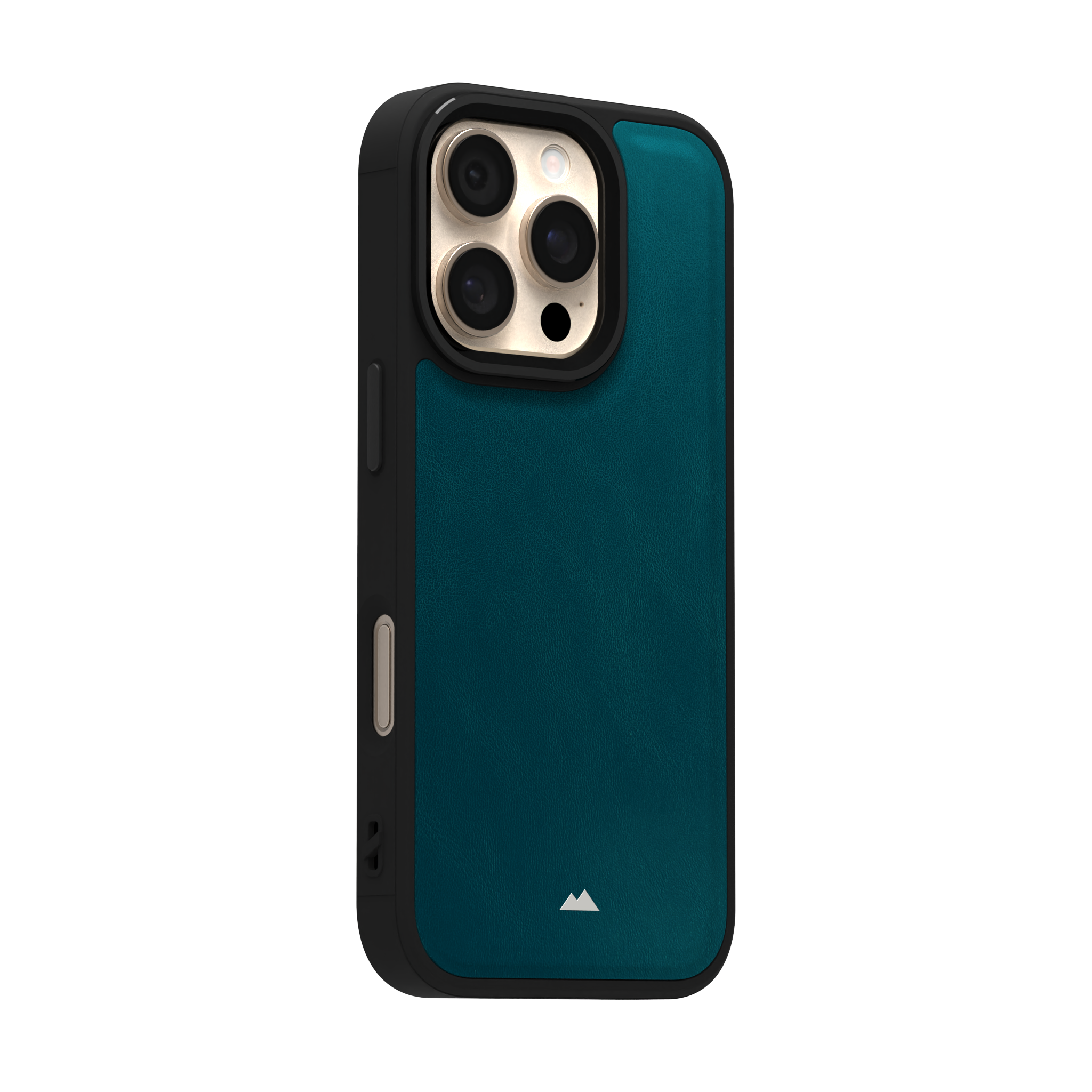 Ocean Blue Leather Case Cover for iPhone 16 Pro