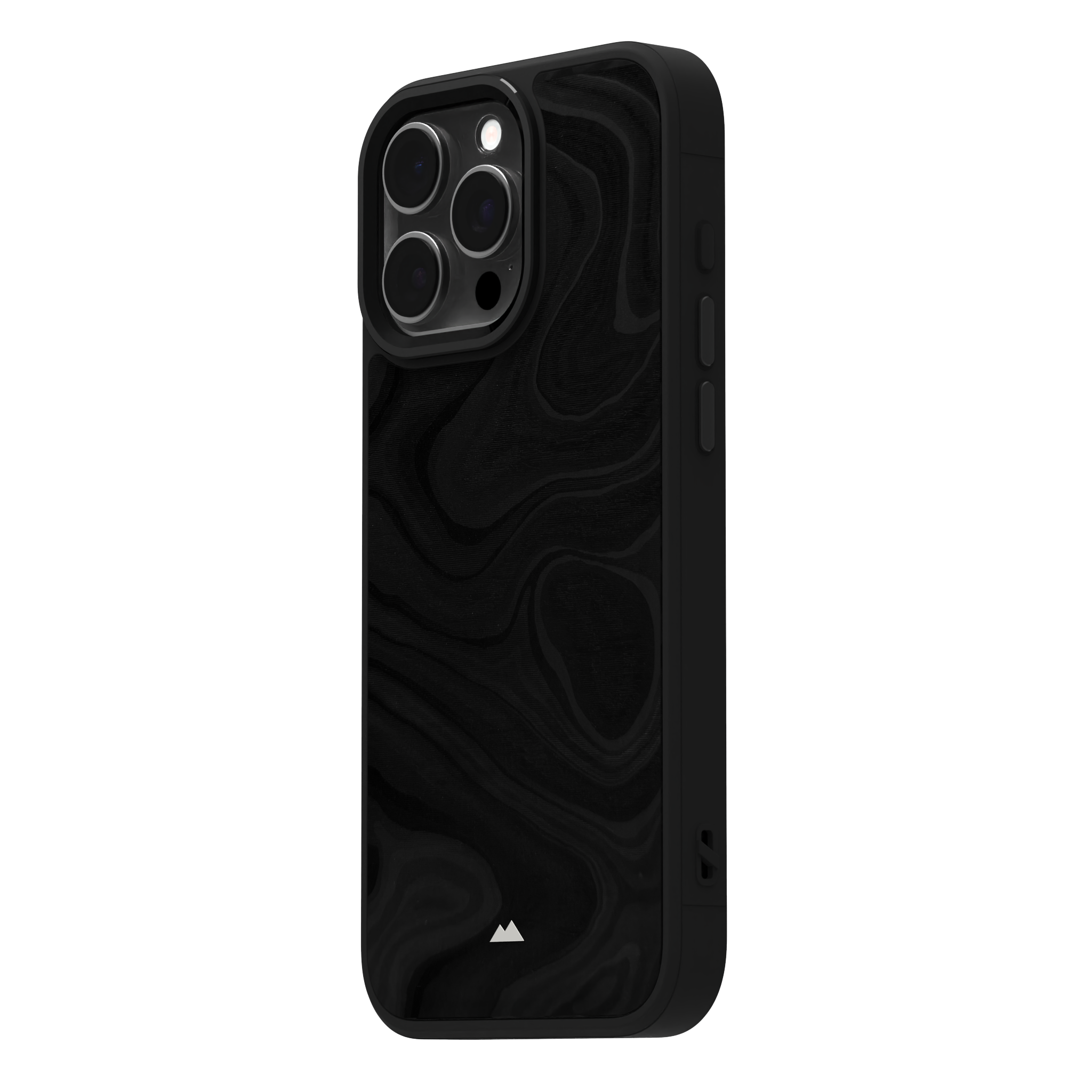 Mountain Onyx Leather Case Cover for iPhone 16 Pro Max