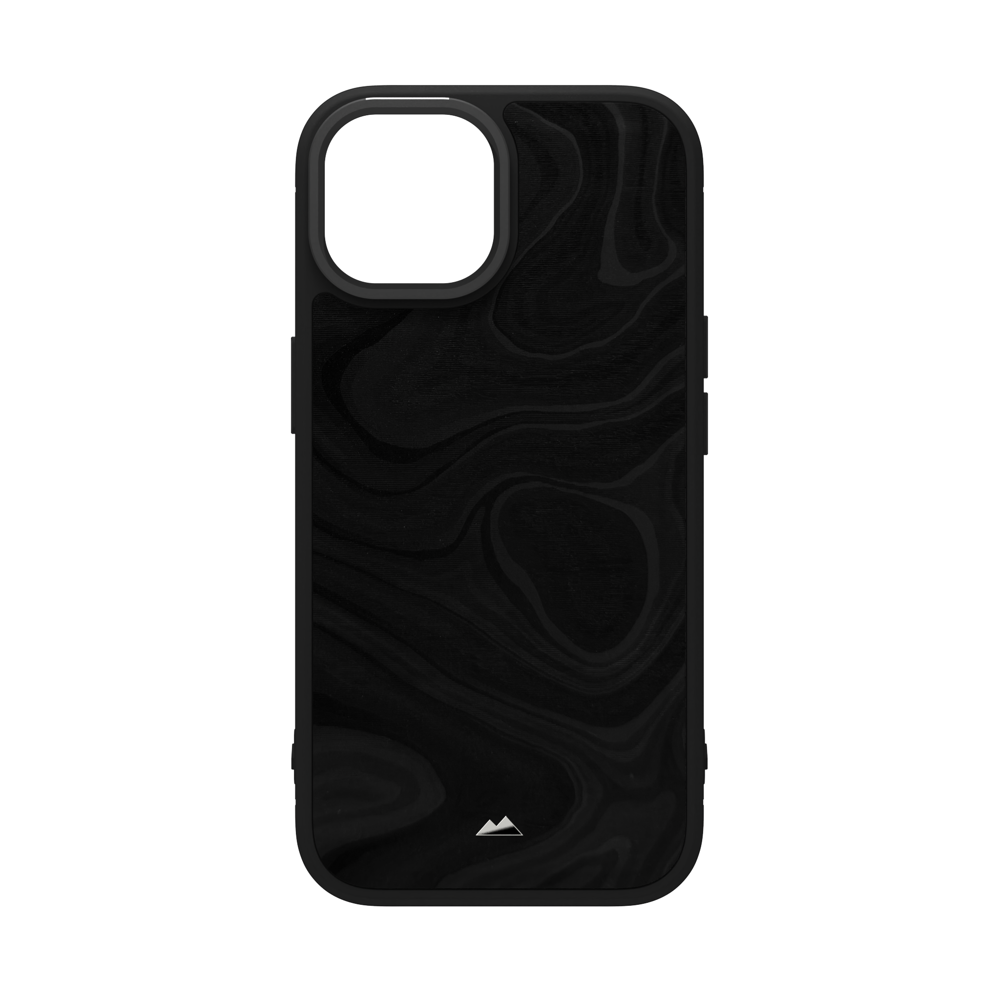 Mountain Onyx Leather Case Cover for iPhone 15
