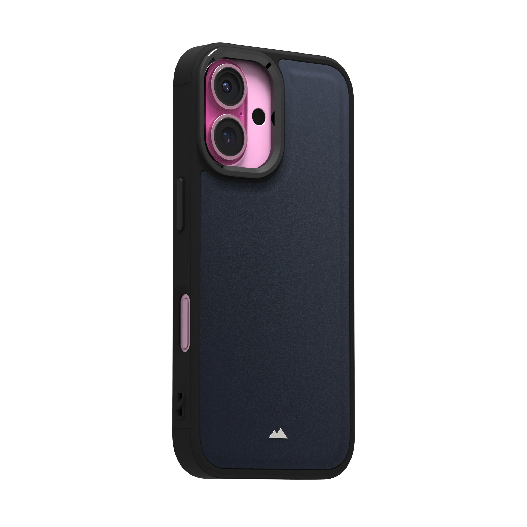 Midnight Blue Leather Case Cover for iPhone 16