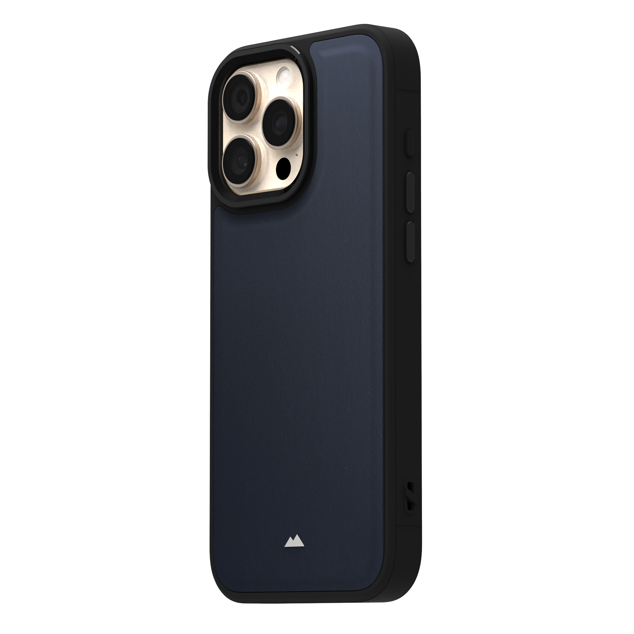 Midnight Blue Leather Case Cover for iPhone 16 Pro Max