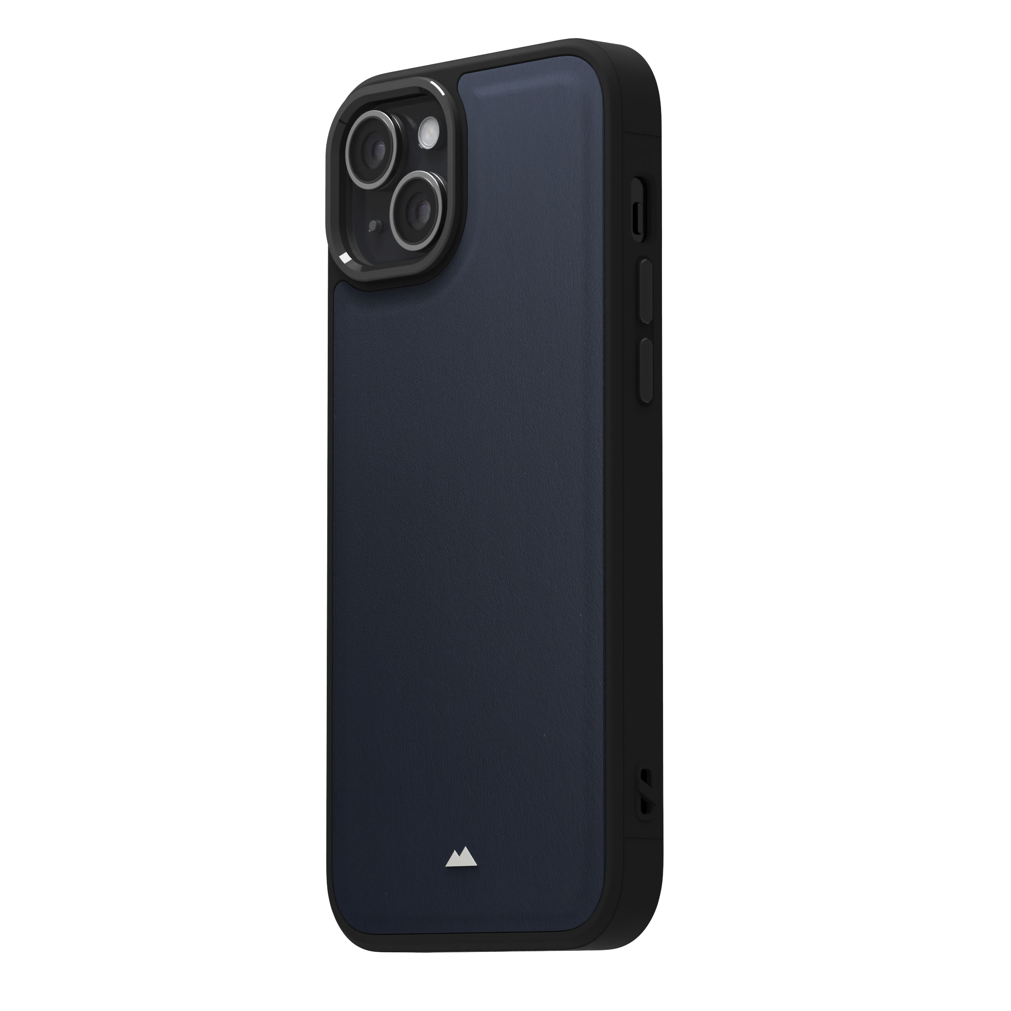 Midnight Blue Leather Case Cover for iPhone 15 Plus