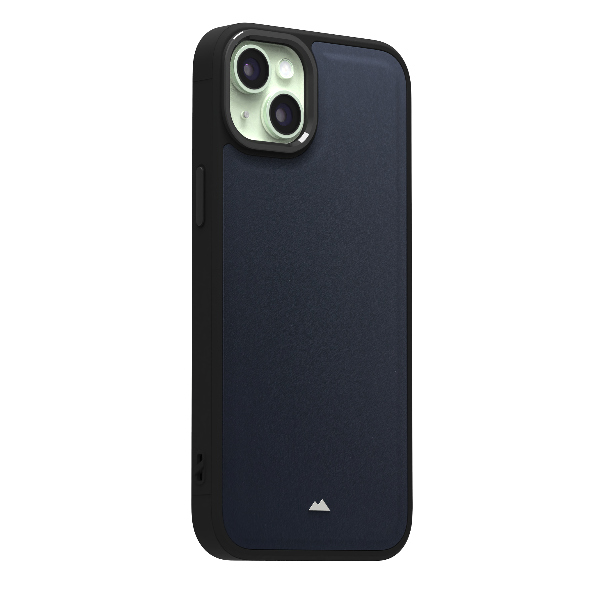 Midnight Blue Leather Case Cover for iPhone 15 Plus