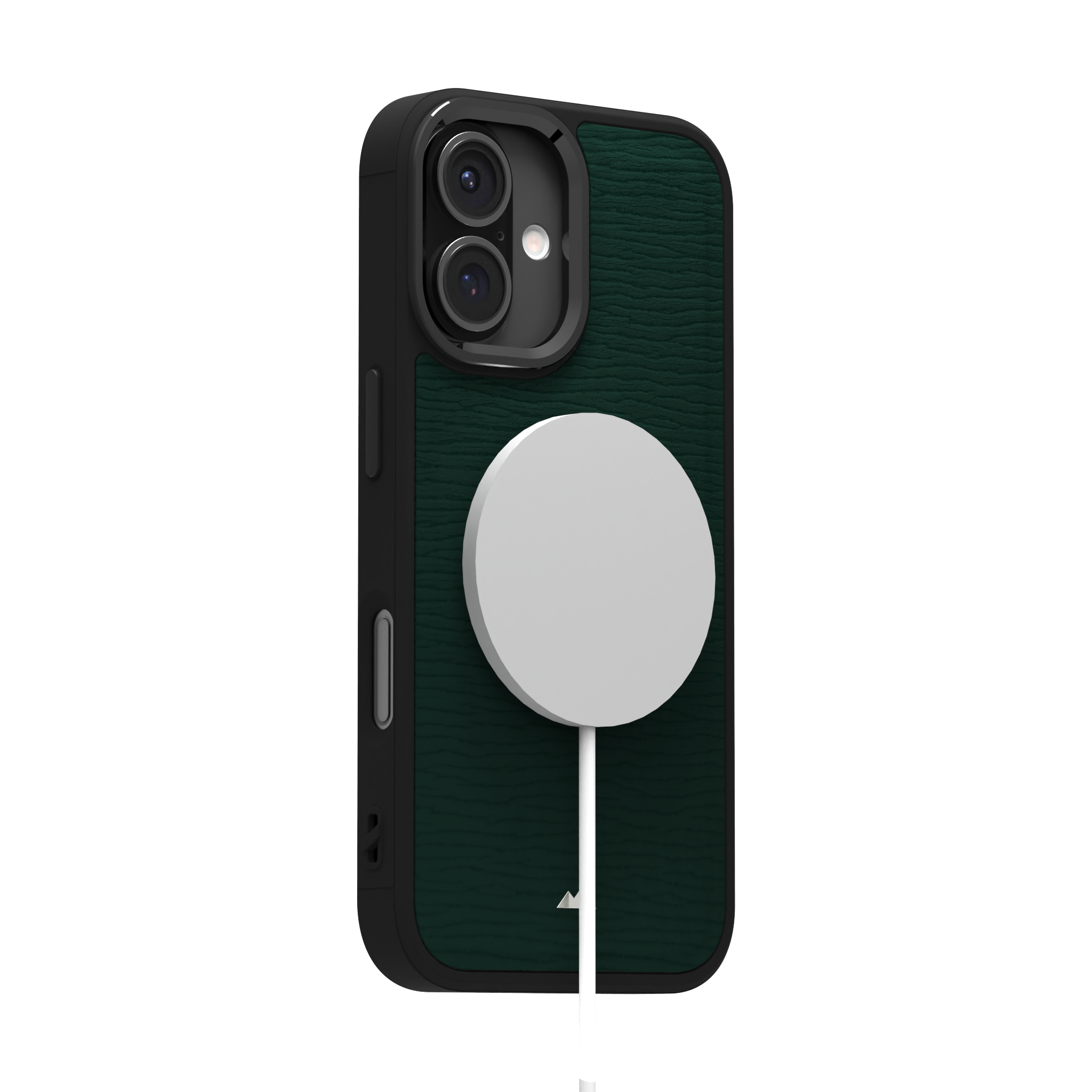 Forest Waves Leather Case Cover for iPhone 16