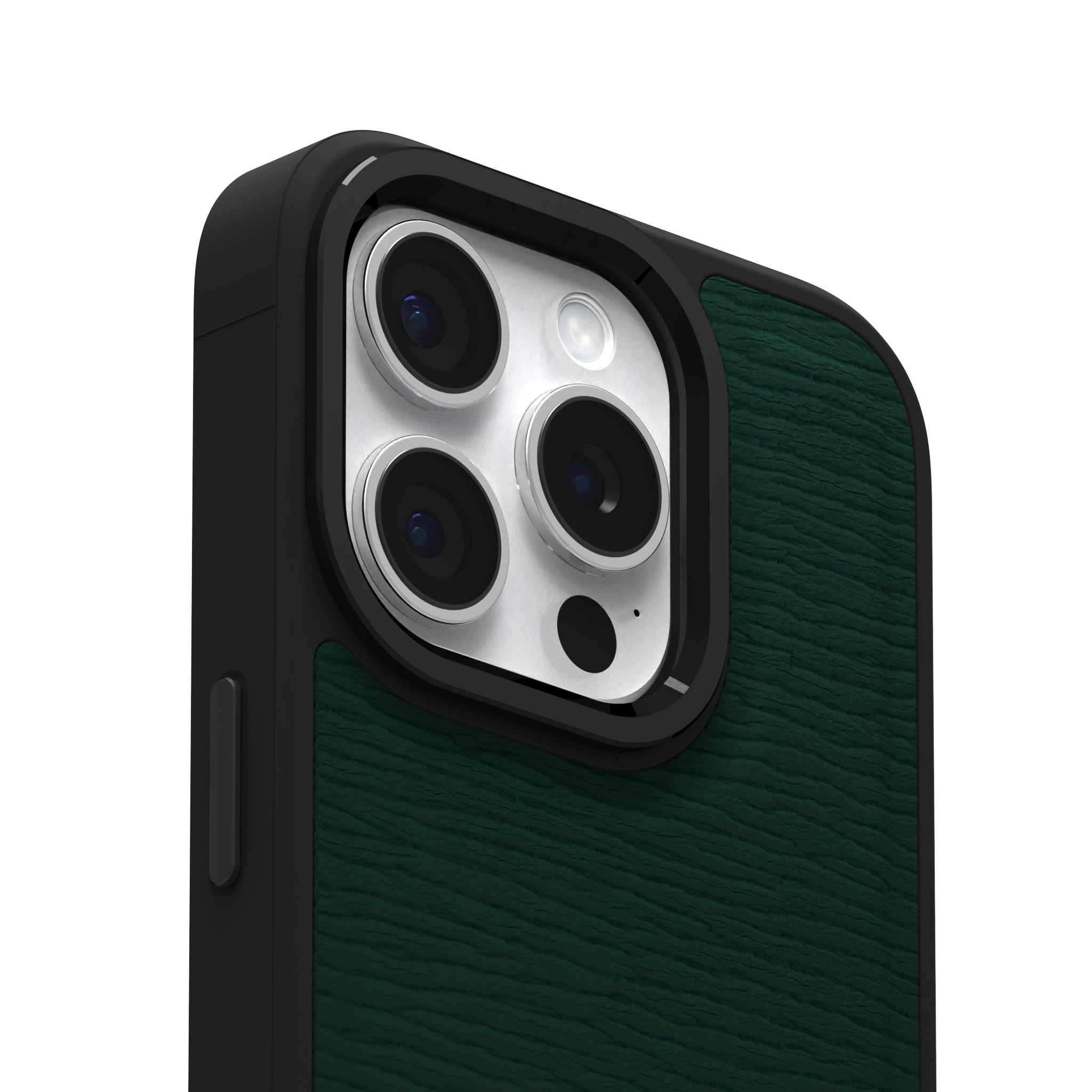 Forest Waves Leather Case Cover for iPhone 15 Pro