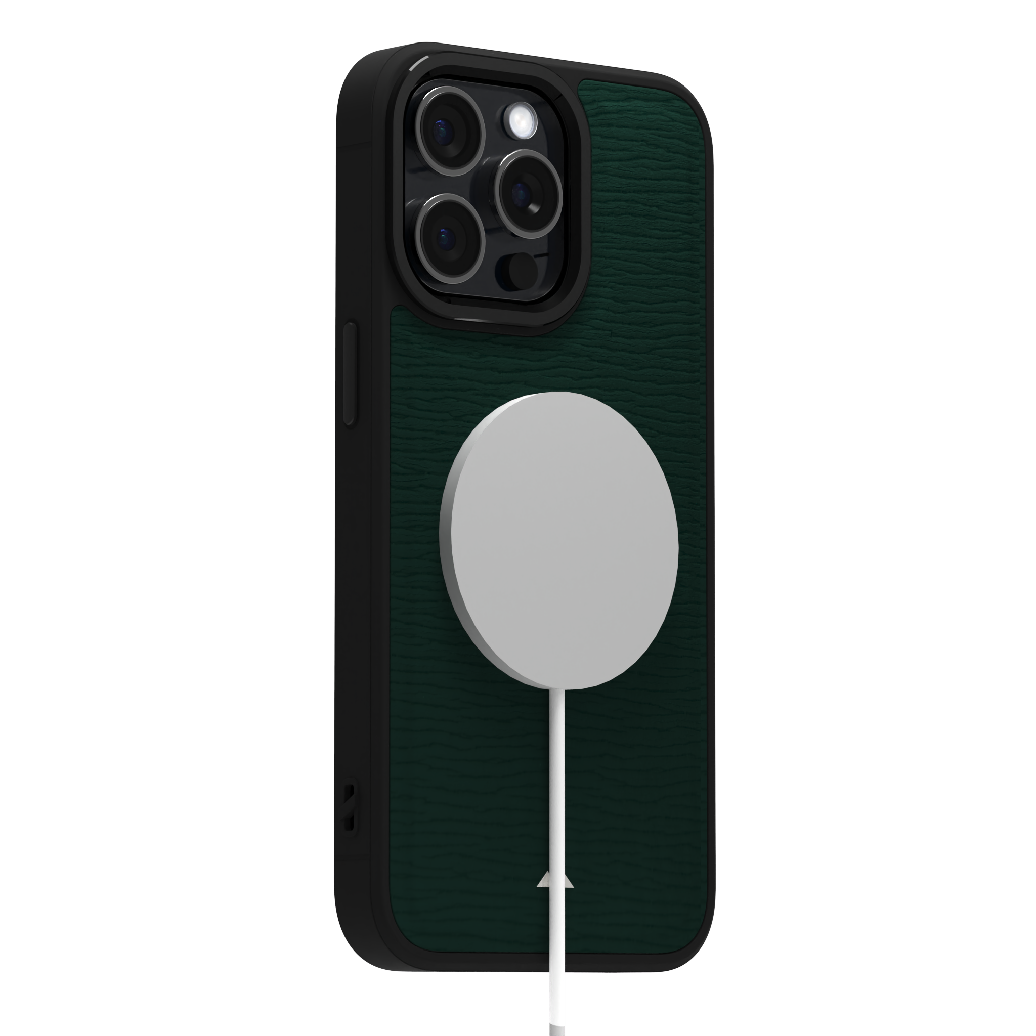 Forest Waves Leather Case Cover for iPhone 15 Pro Max