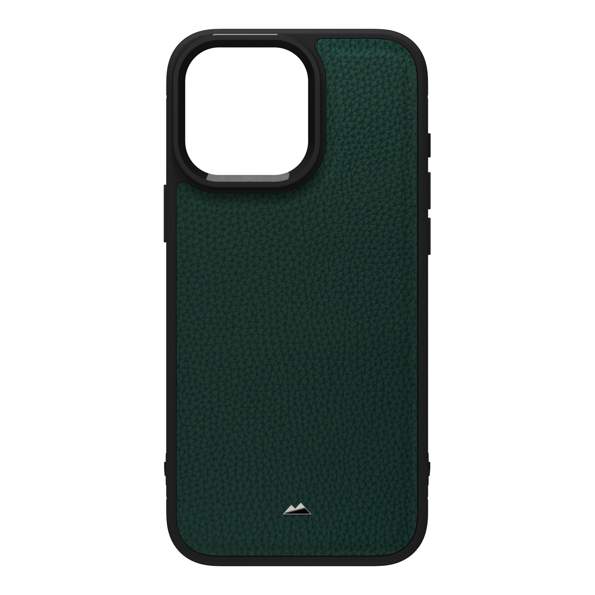 Dark Green Full Grain Leather Case Cover for iPhone 16 Pro Max