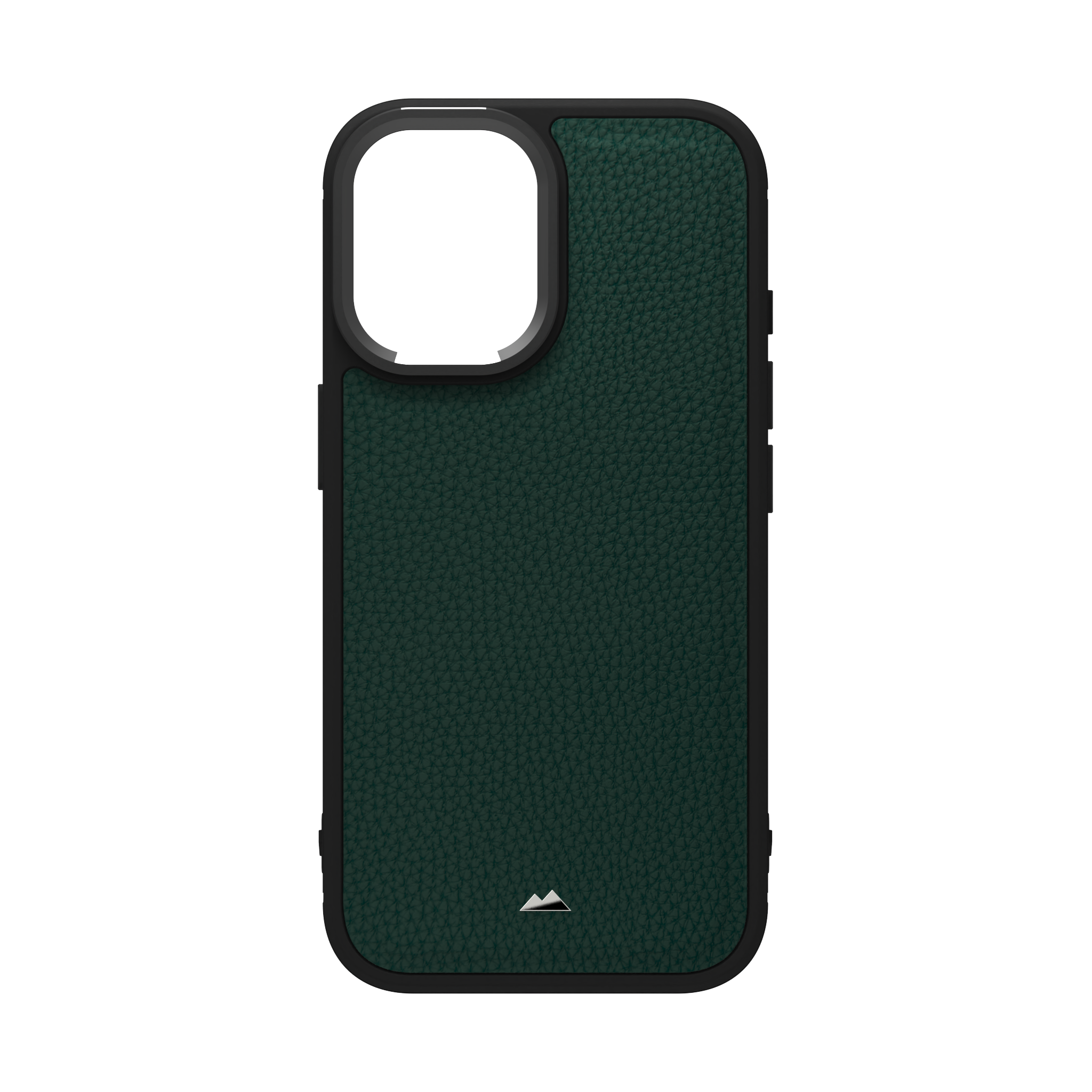 Dark Green Full Grain Leather Case Cover for iPhone 16