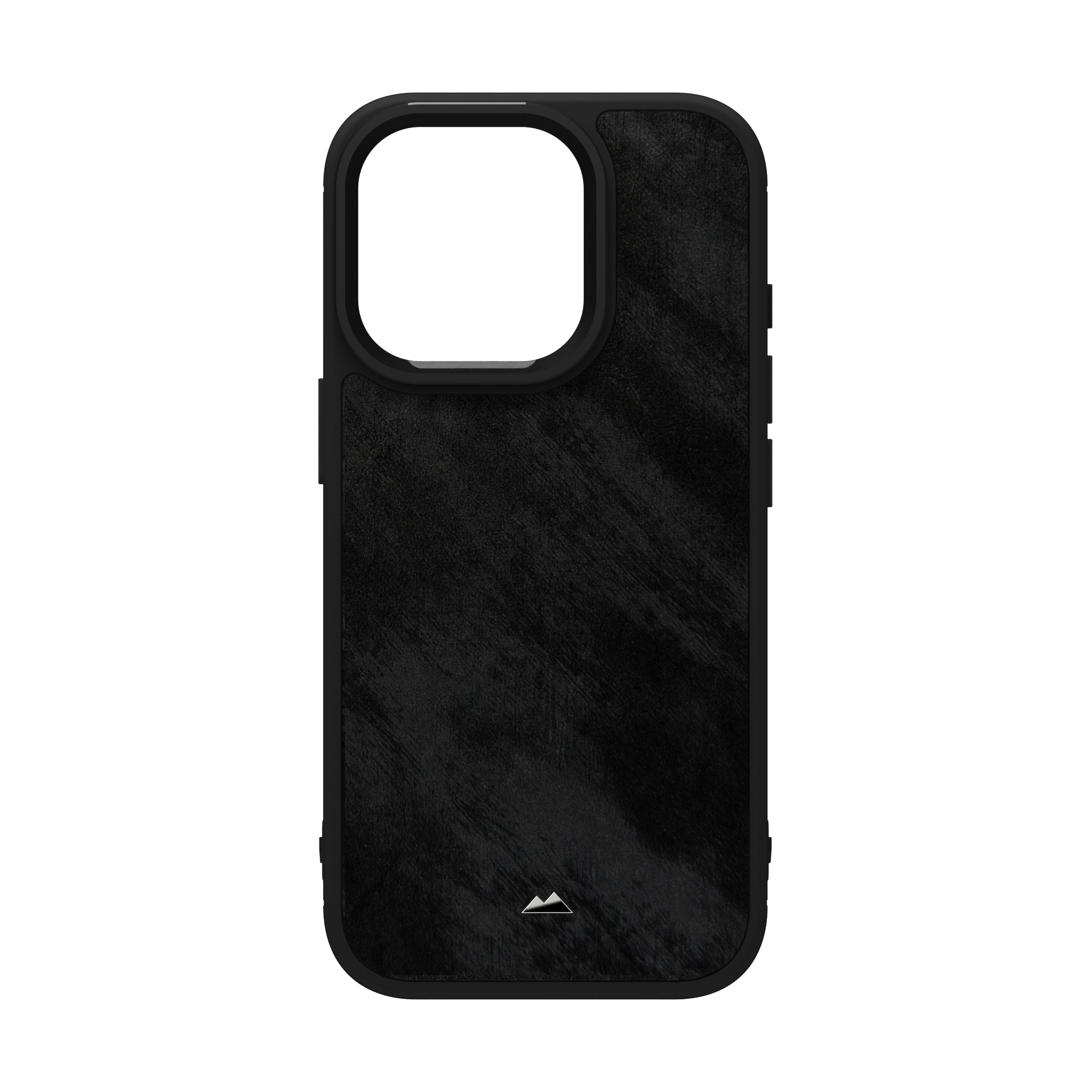 Black Frost Leather Case Cover for iPhone 16 Pro