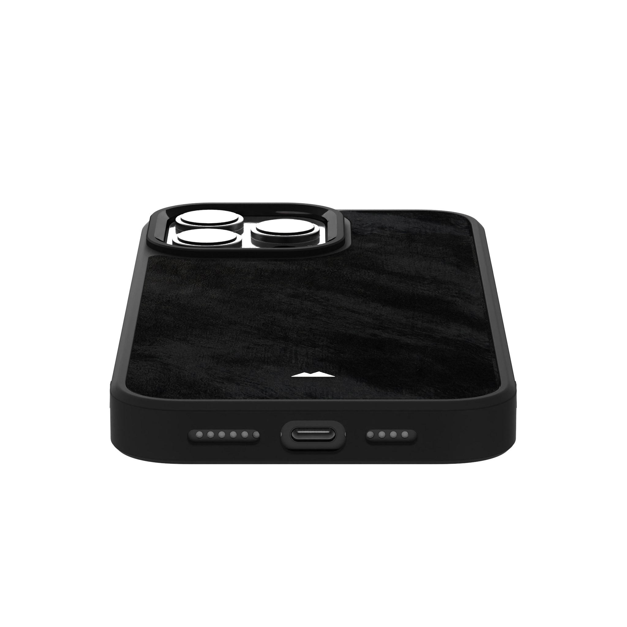 Black Frost Leather Case Cover for iPhone 16 Pro Max