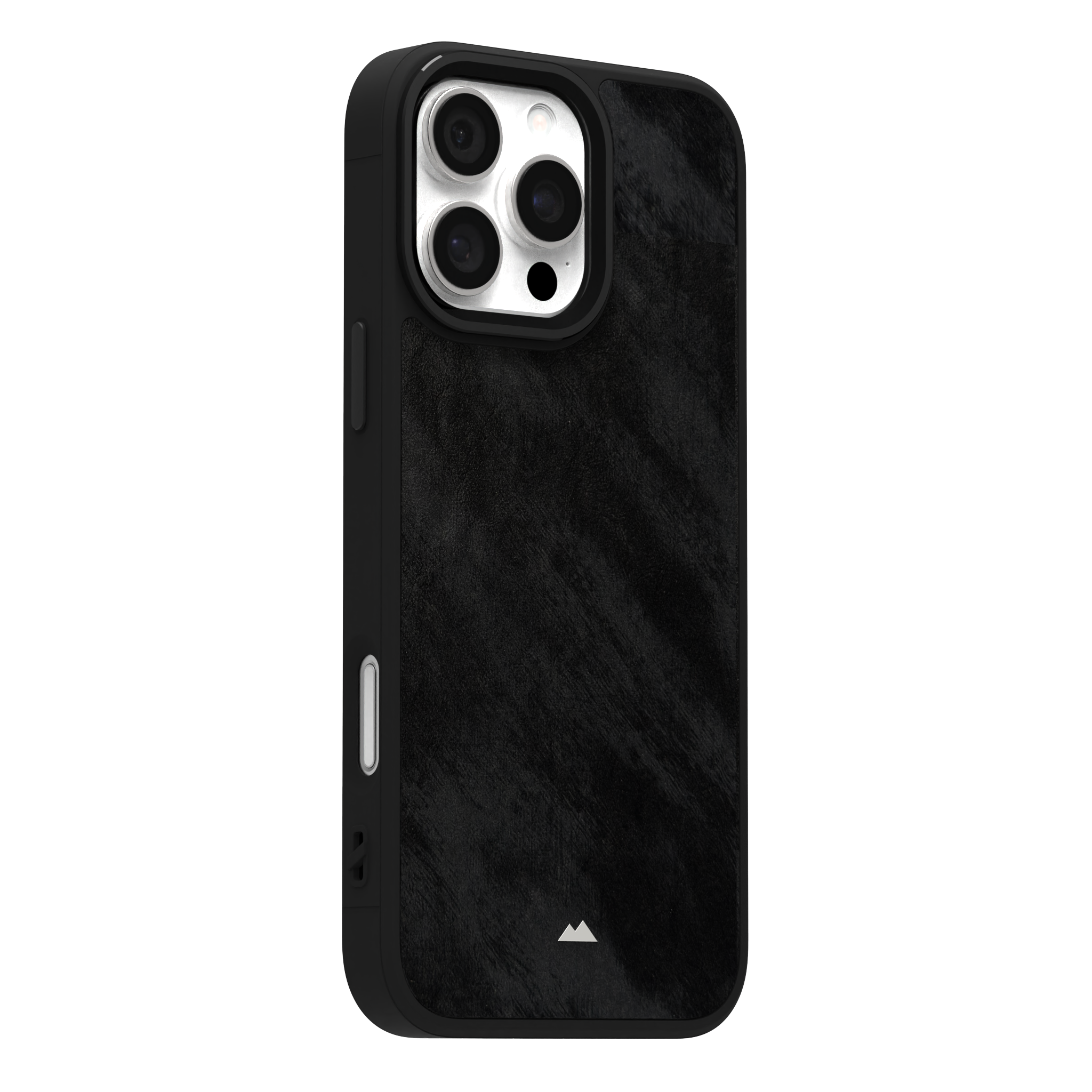 Black Frost Leather Case Cover for iPhone 16 Pro Max