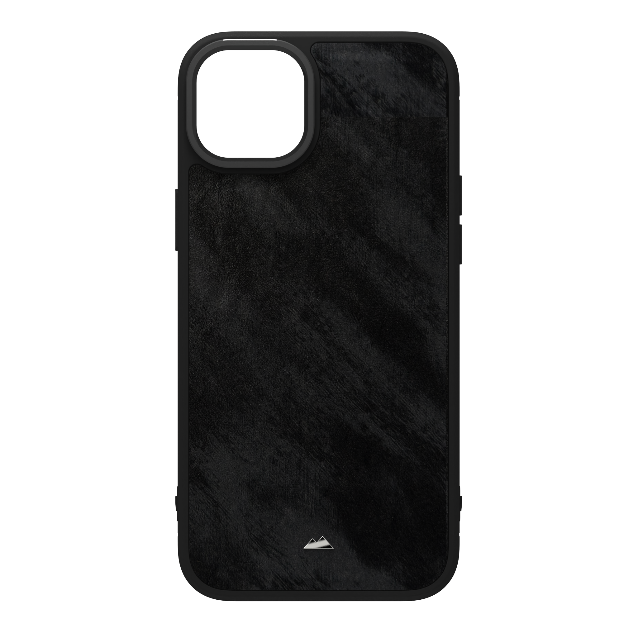 Black Frost Leather Case Cover for iPhone 15 Plus
