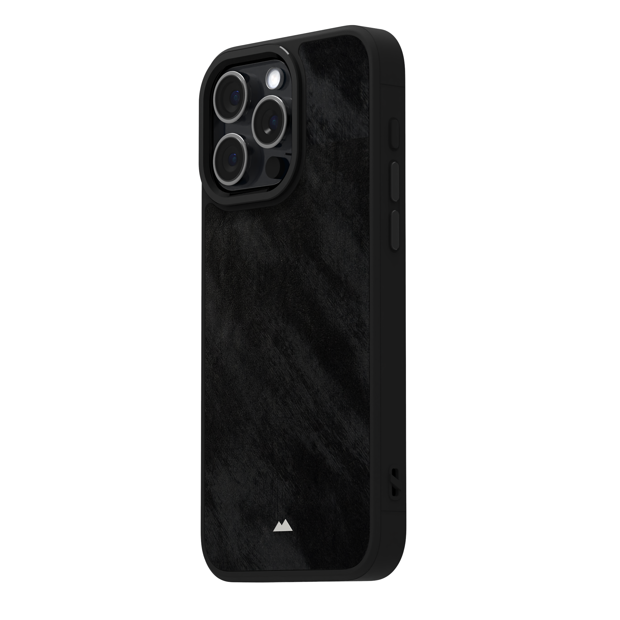 Black Frost Leather Case Cover for iPhone 15 Pro Max